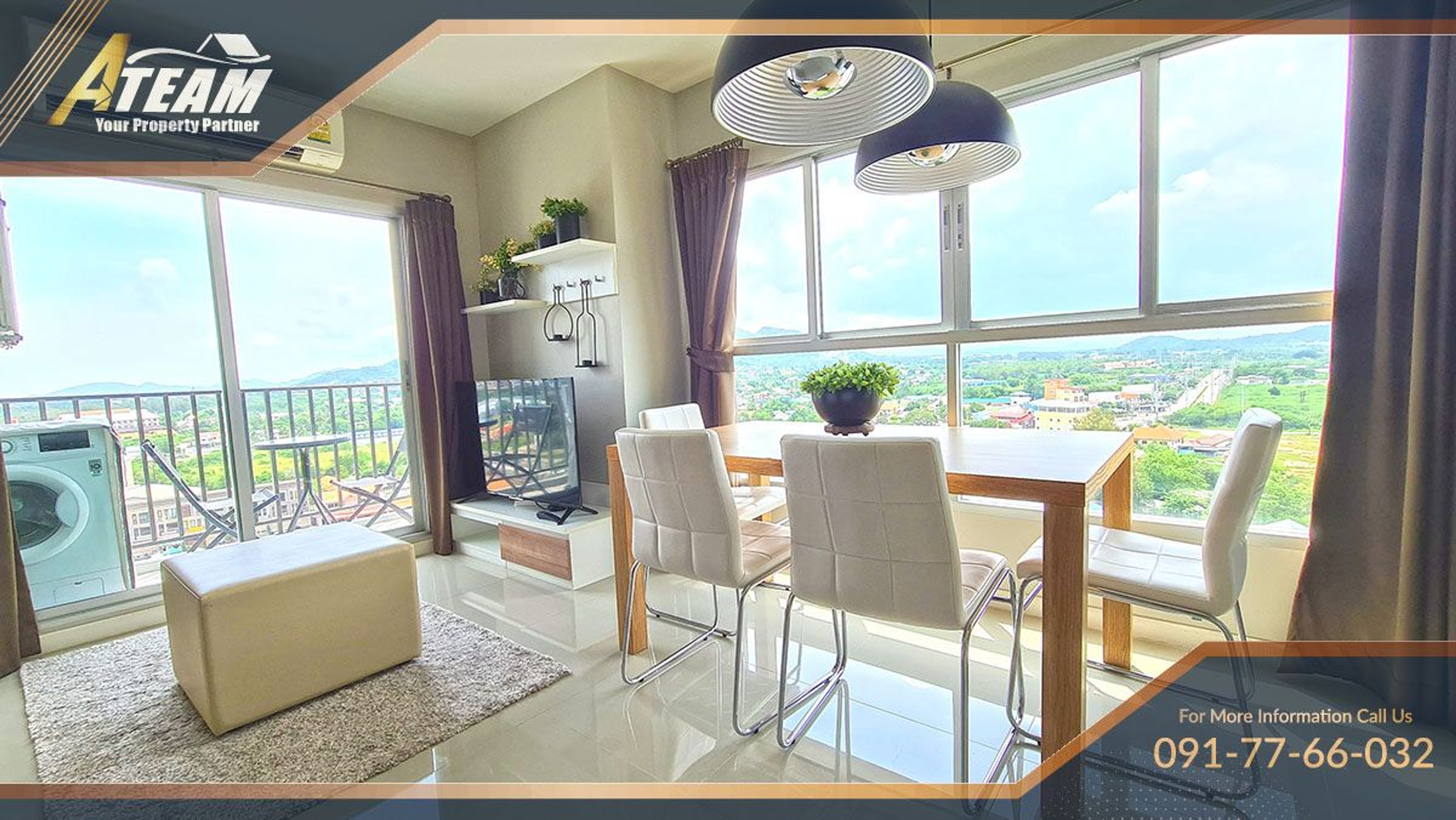2 Bedroom 2 Bathroom high floor condo for rent at Baan Kieng Fah 