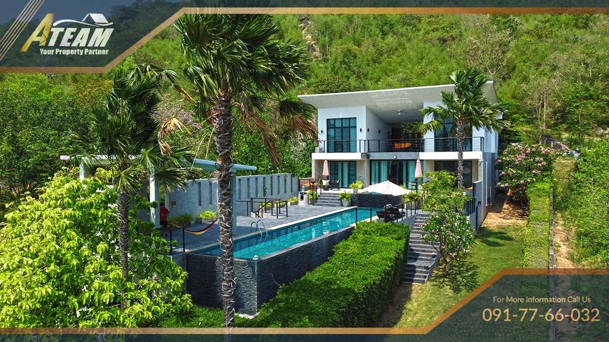 unique 1 rai Sea view property in Khao Tao