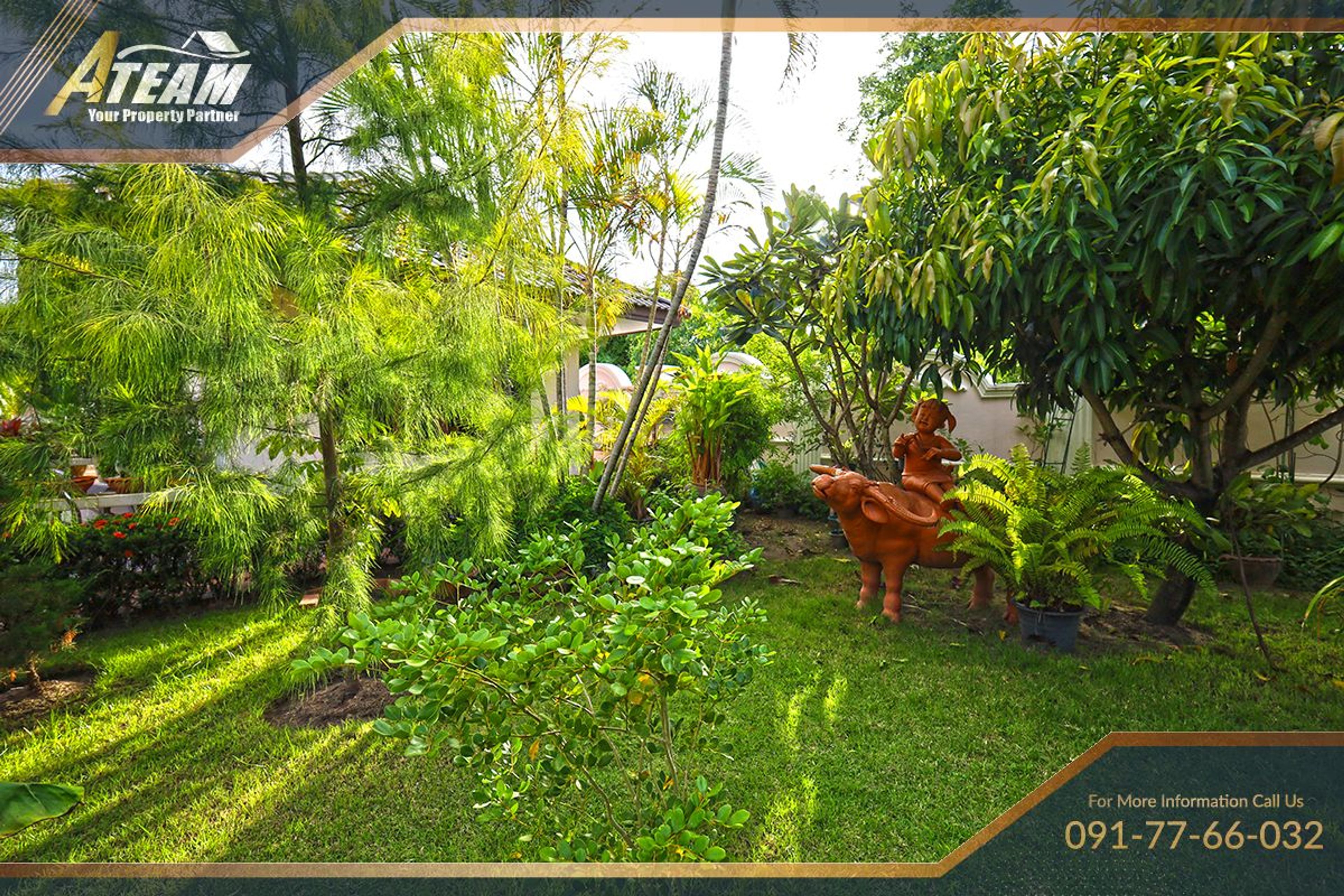 Unique Mansion on 1 Rai with incredible tropical  garden thumbnail 45