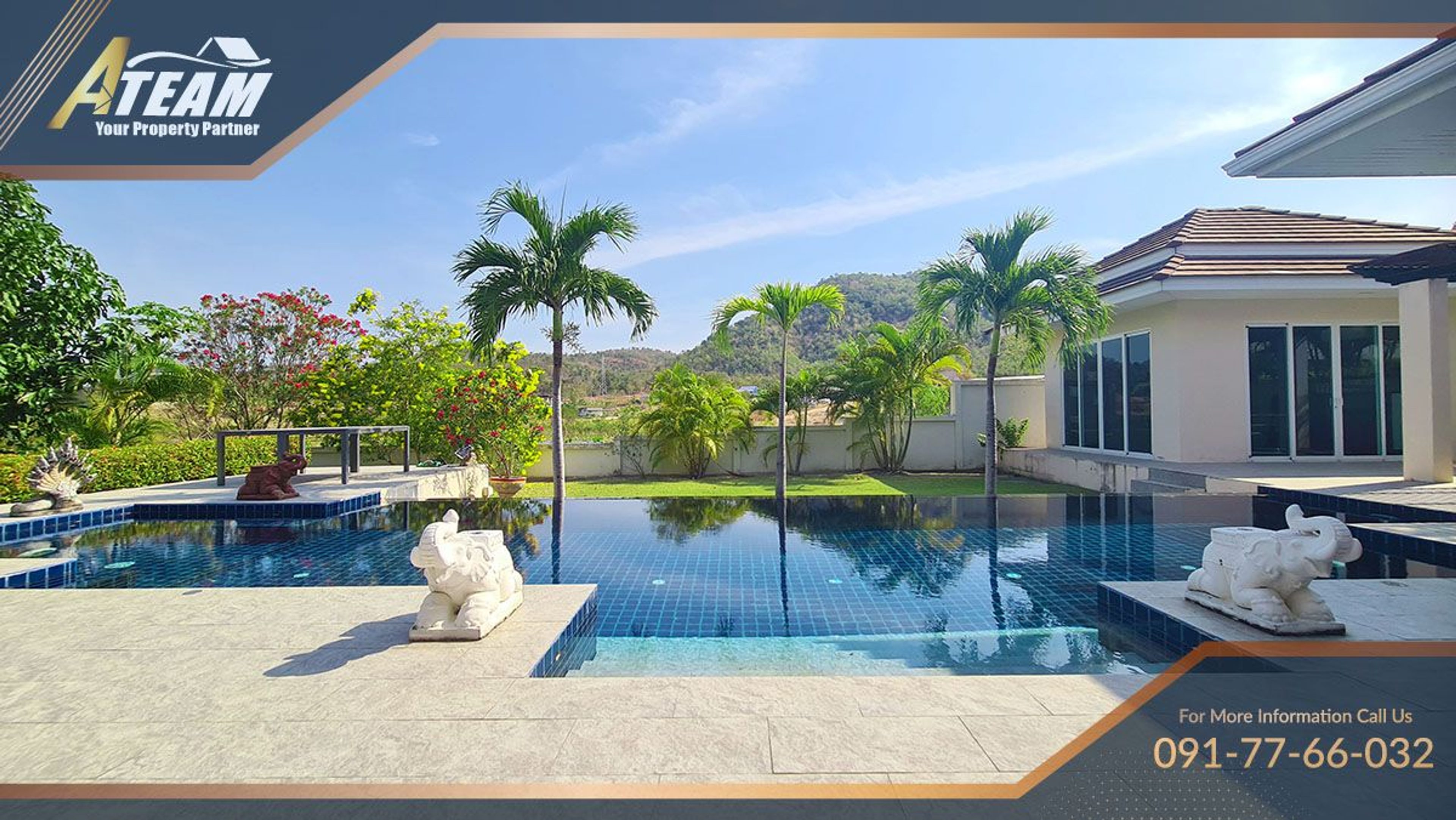 380 sqm, 3 Bedroom 3 Bathroom Poolvilla at Red Mountain Waterside, Hua thumbnail 2