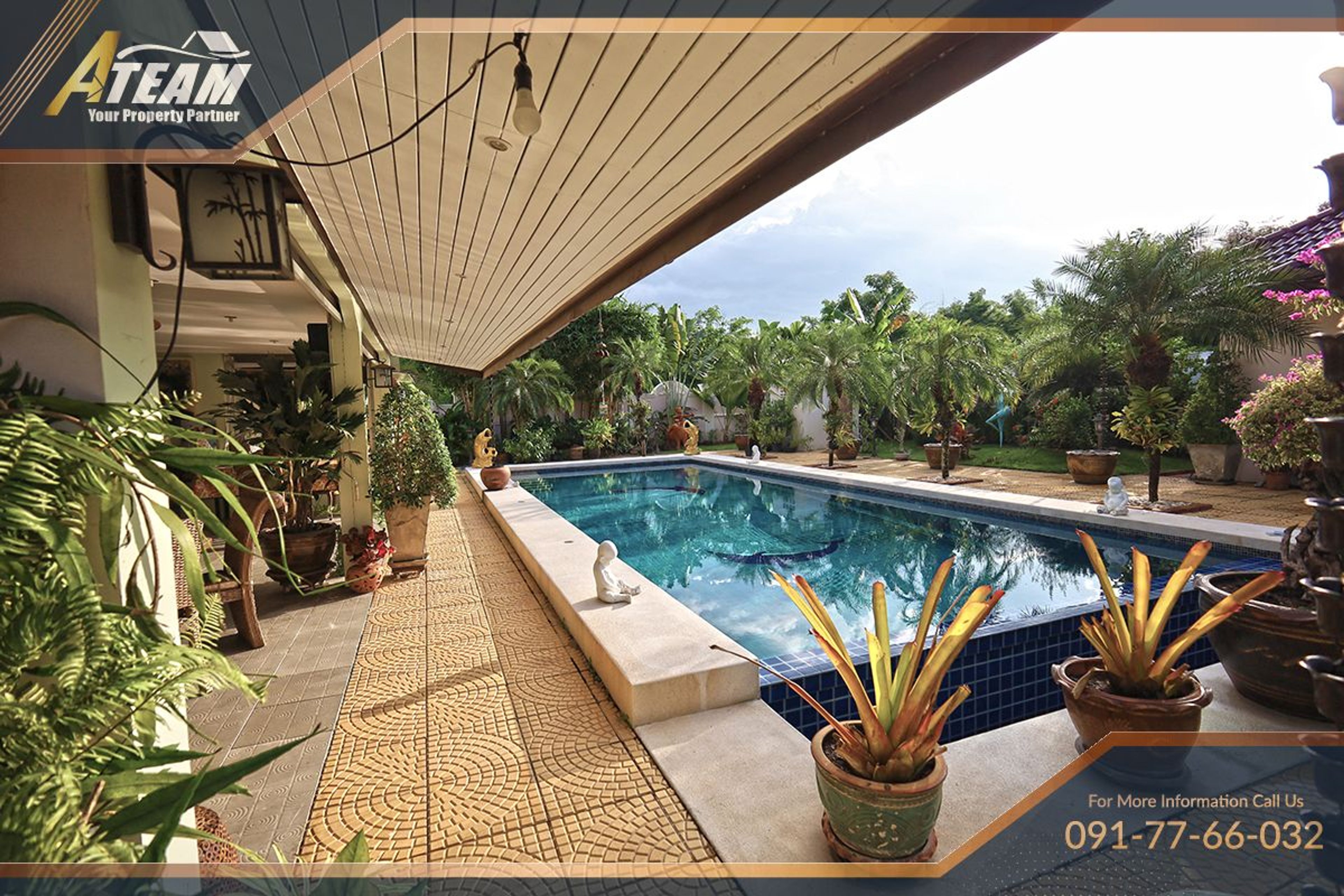 Unique Mansion on 1 Rai with incredible tropical  garden thumbnail 58