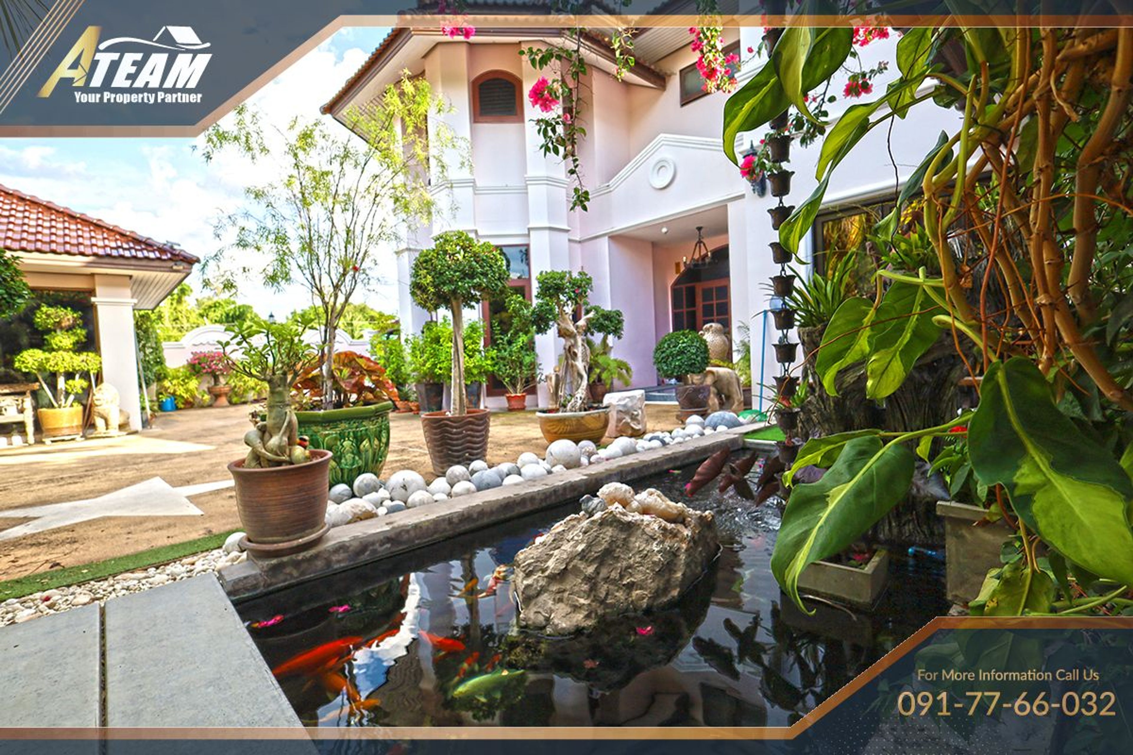Unique Mansion on 1 Rai with incredible tropical  garden thumbnail 56