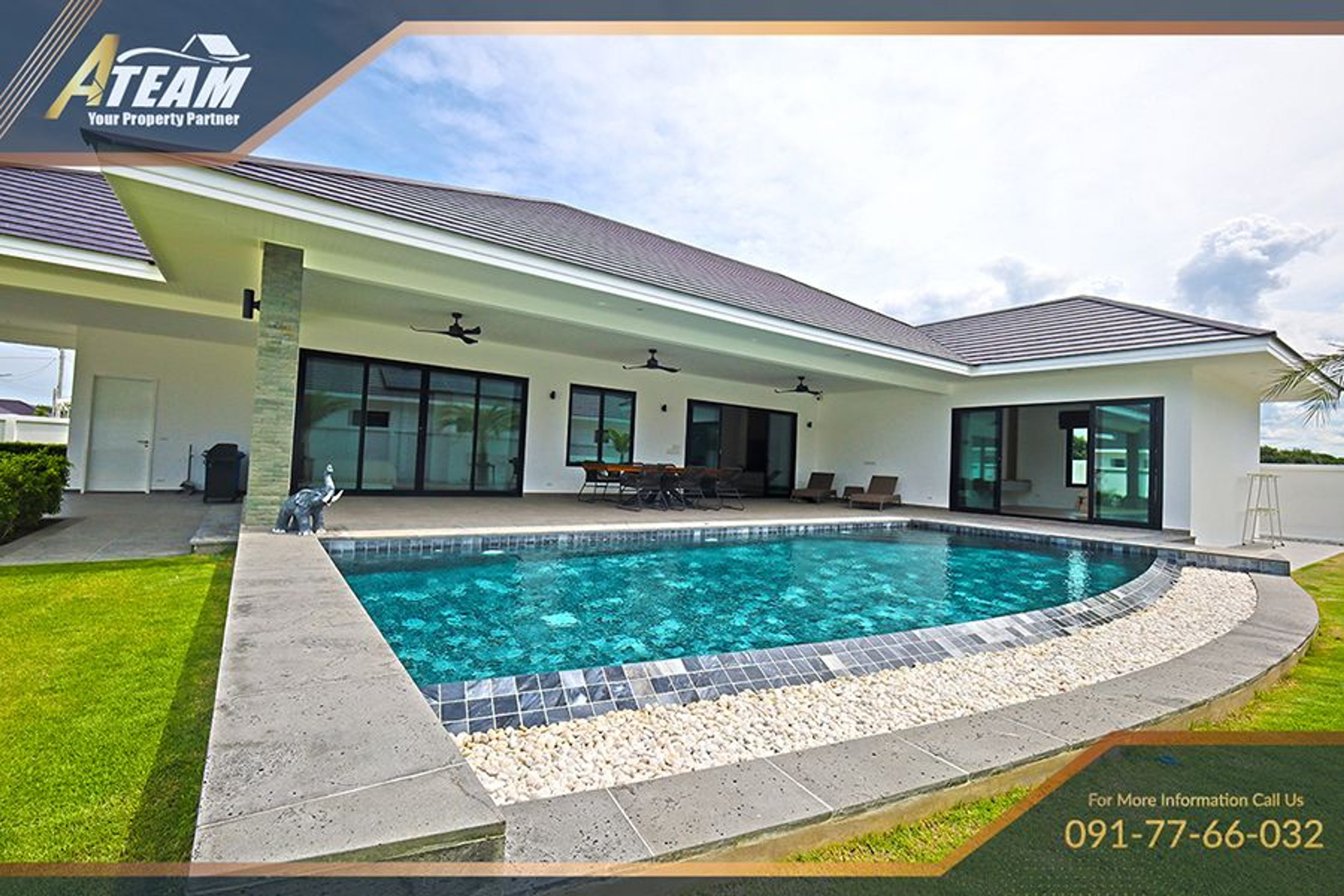 Highland Villas 2 – Modern 3-Bedroom Eco Pool Villa in Hua Hin RENT thumbnail 7