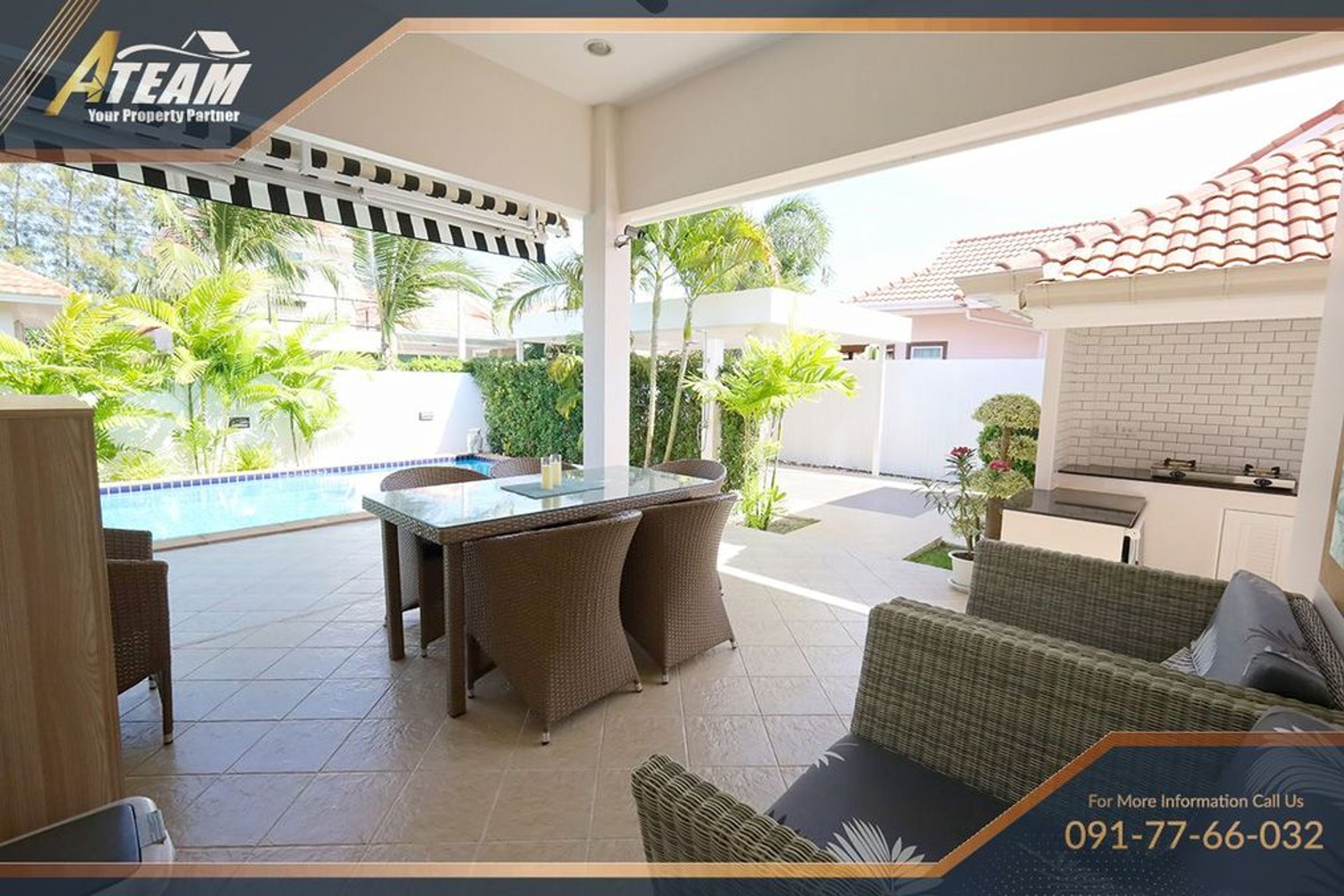 Tropical Poolvilla super close to the golf course thumbnail 19