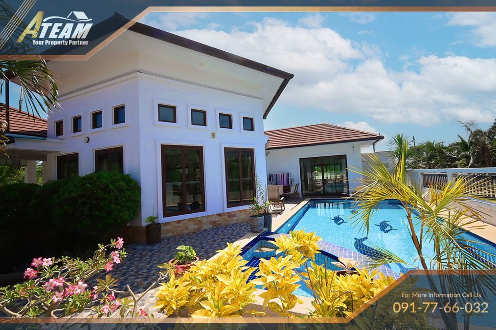 For Rent 3-Bed Pool Villa with Glass Garden Room in Soi 102