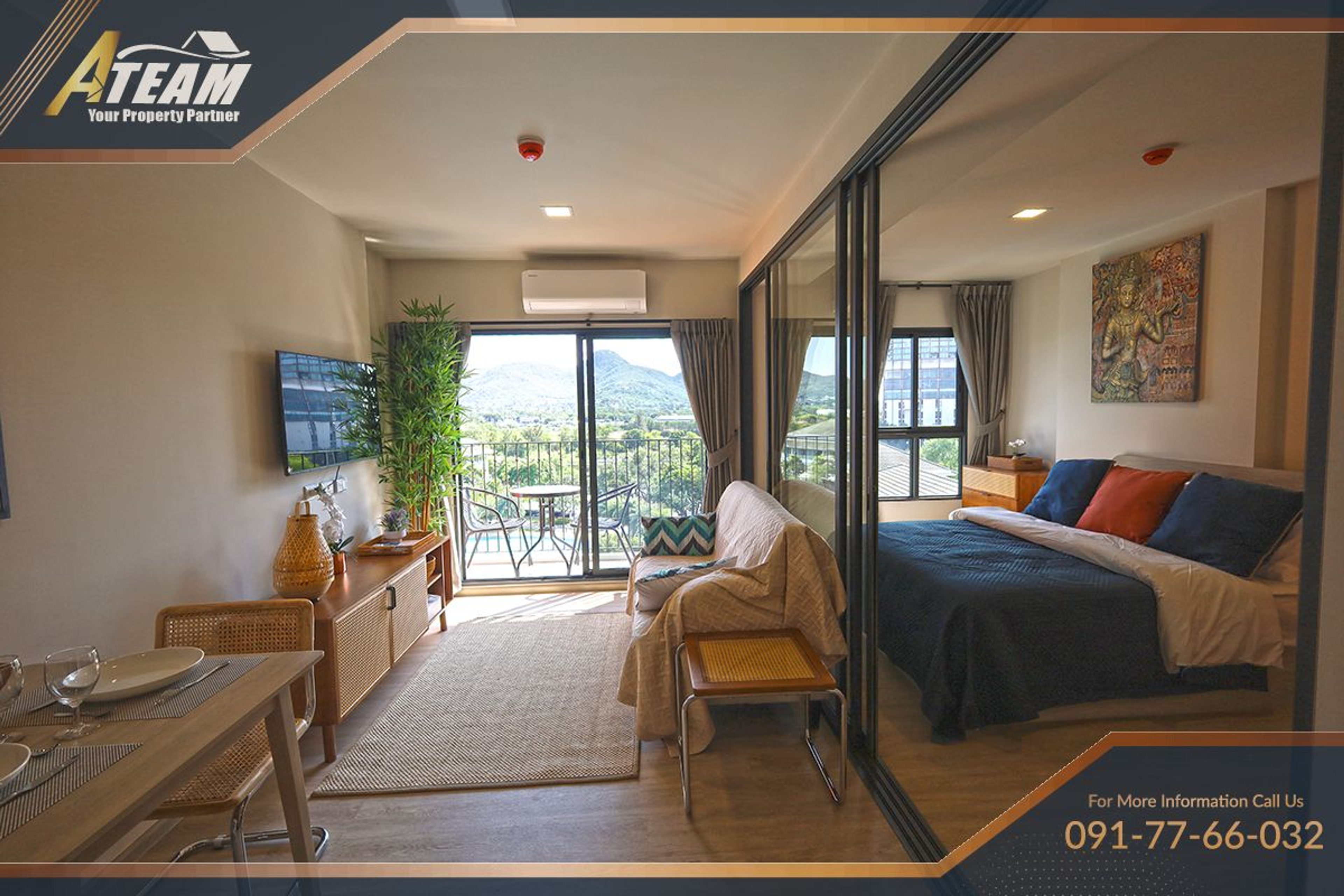 Best view top floor exlusive 1 bedroom in Cabanas Hua hin