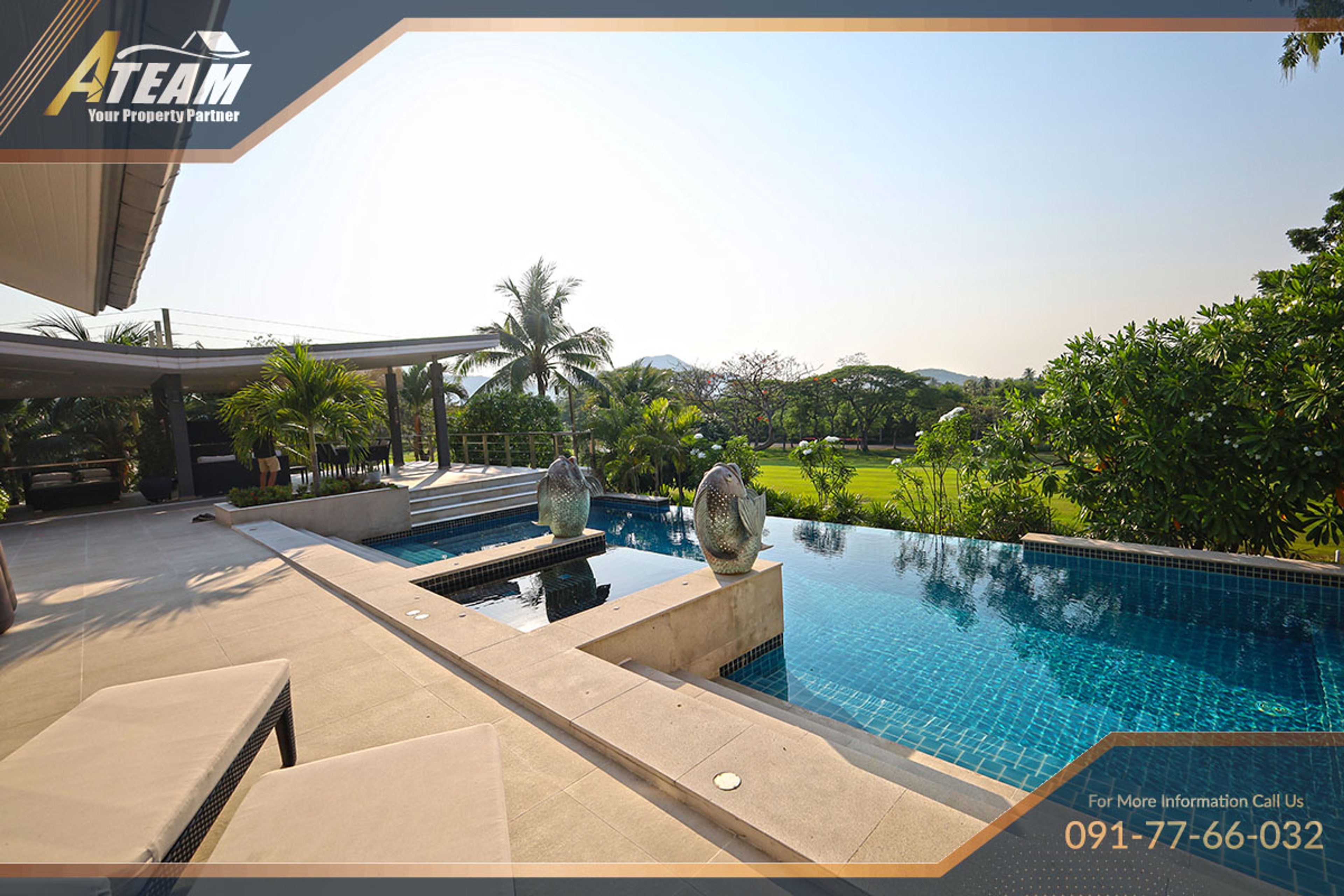 Unique Design  5 Bedroom Villa with stunning  golf view at Palm Hills thumbnail 2