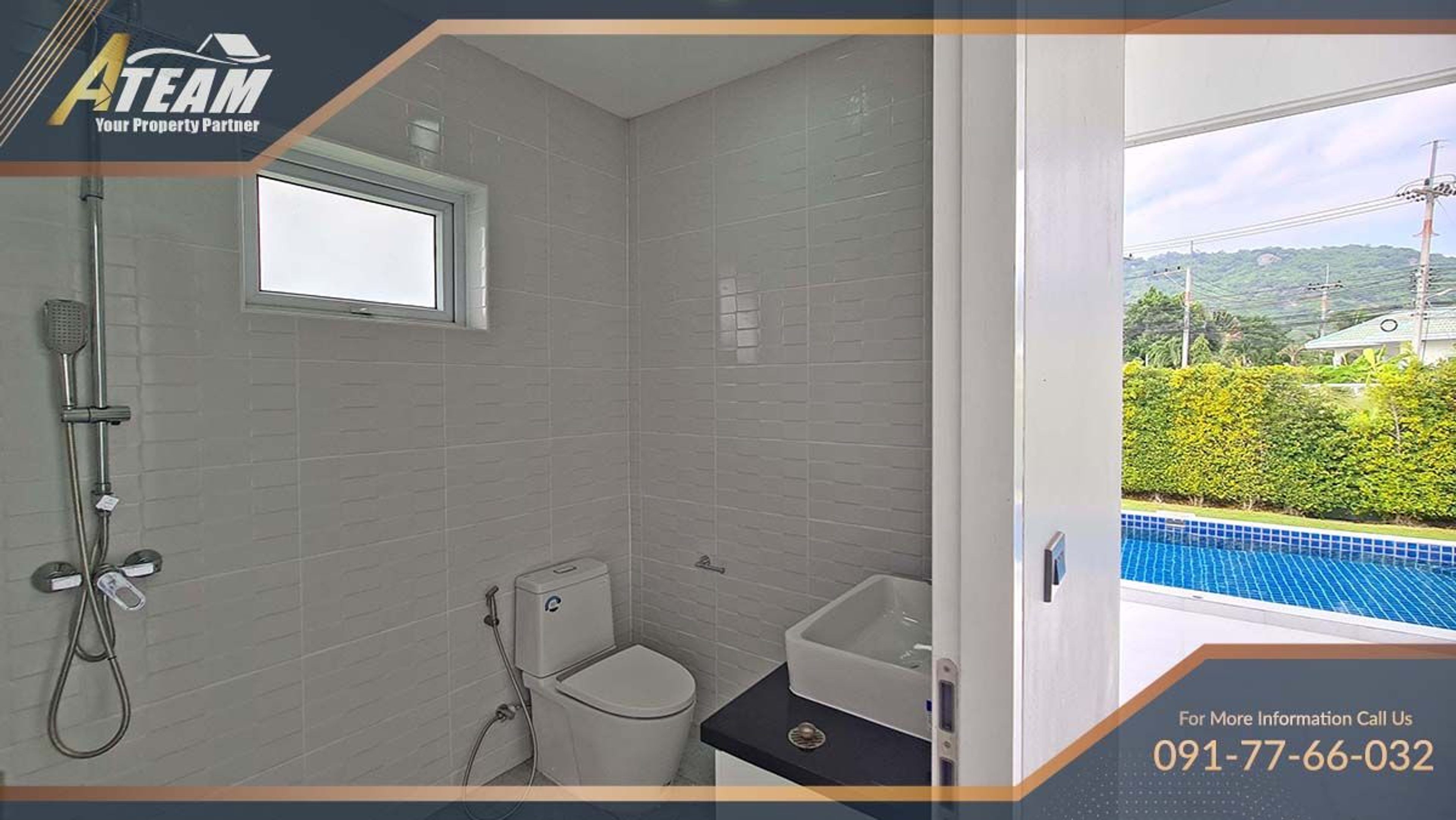 3 bed pool villa with mountain view Khao Tao, Hua Hin thumbnail 8