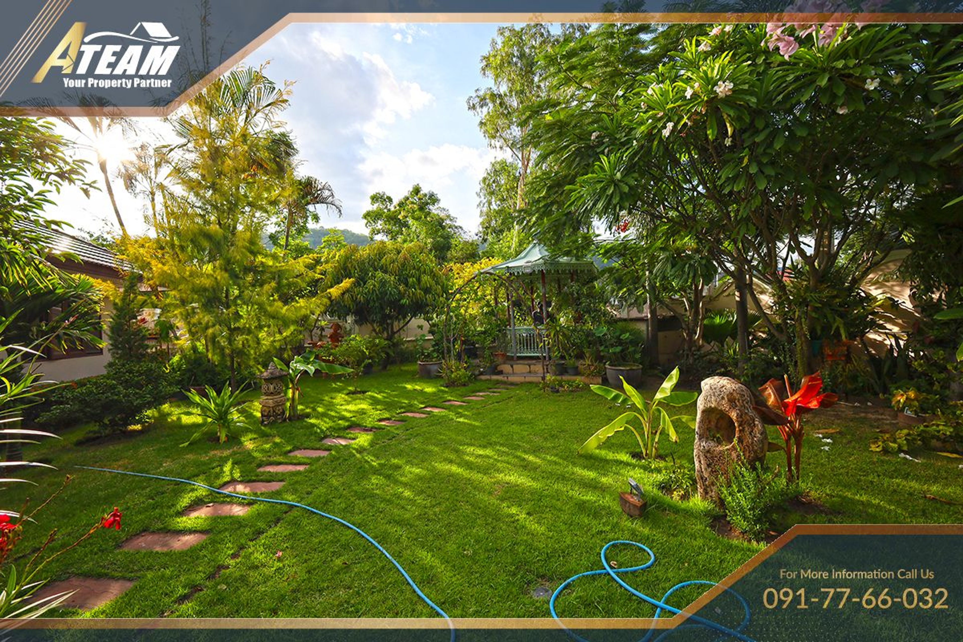 Unique Mansion on 1 Rai with incredible tropical  garden thumbnail 46