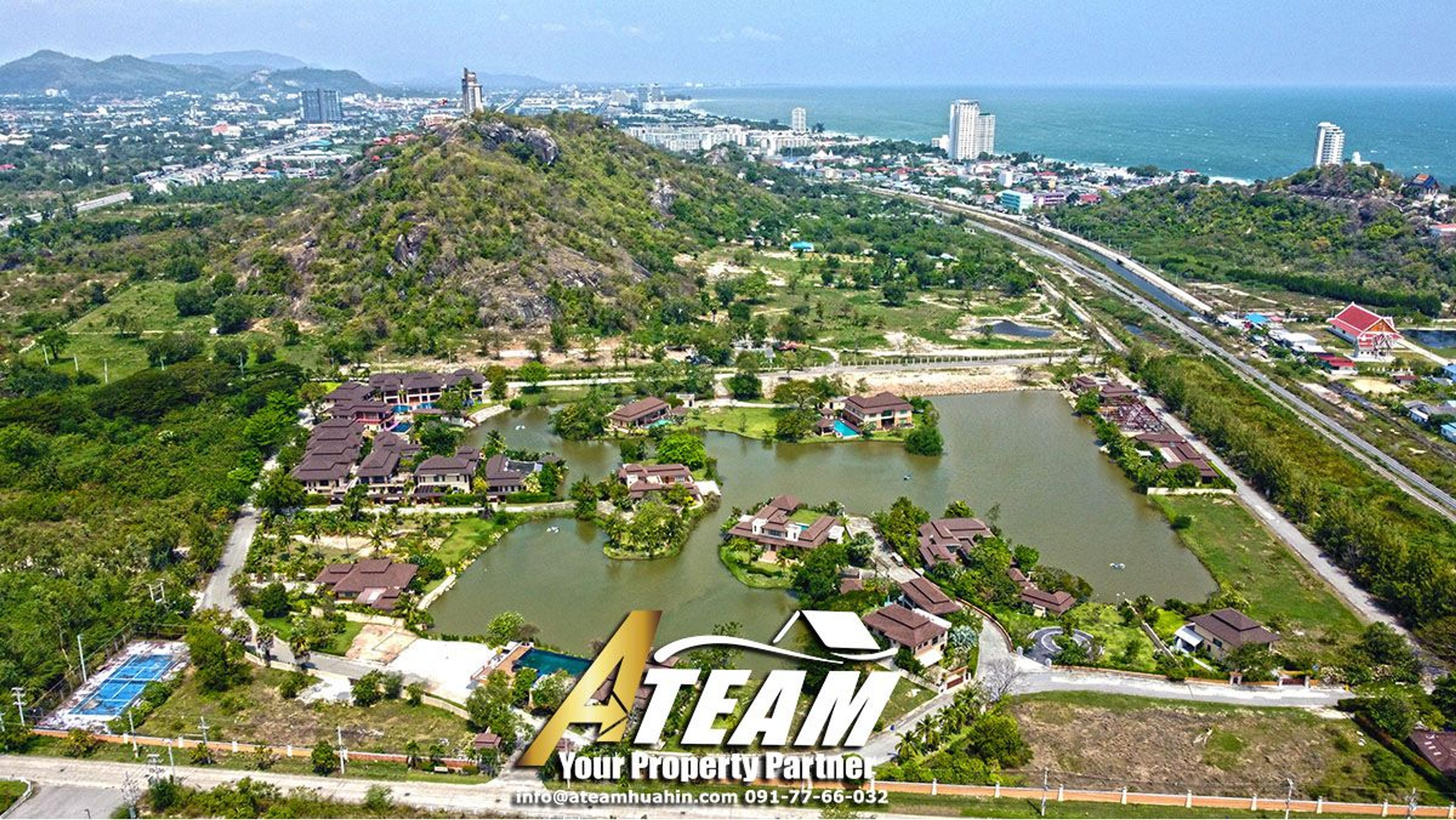 Rare lake side pool villa 800m from Kao Takiab