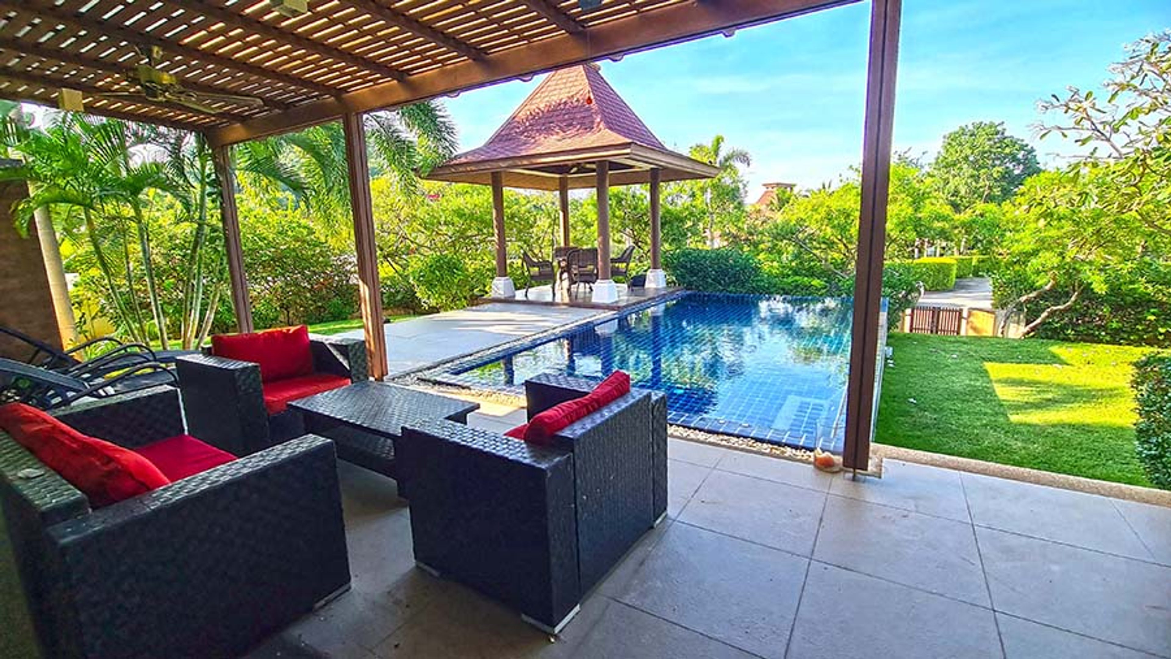 Pool Villa Bali Style at Panorama Khao Tao for rent thumbnail 3