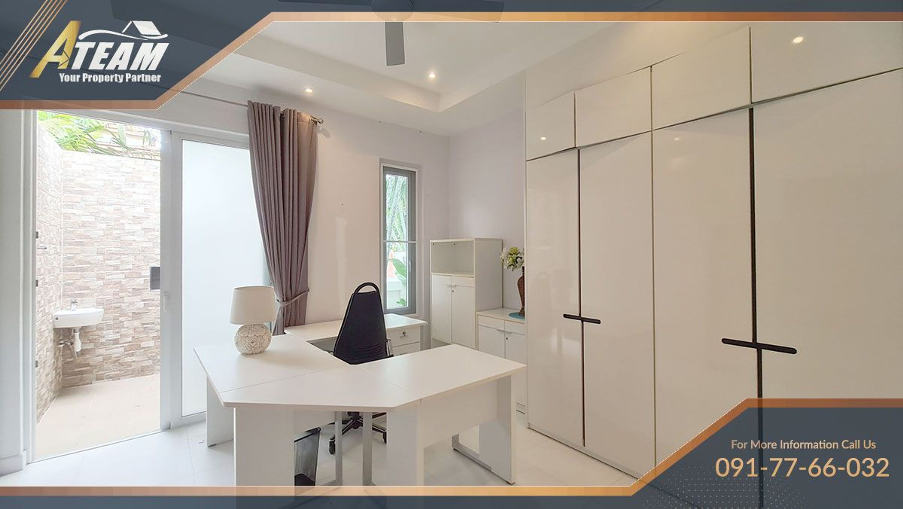 Modern Red Mountain House for Rent with 1 Office Room | 47,000 THB/Month thumbnail 22