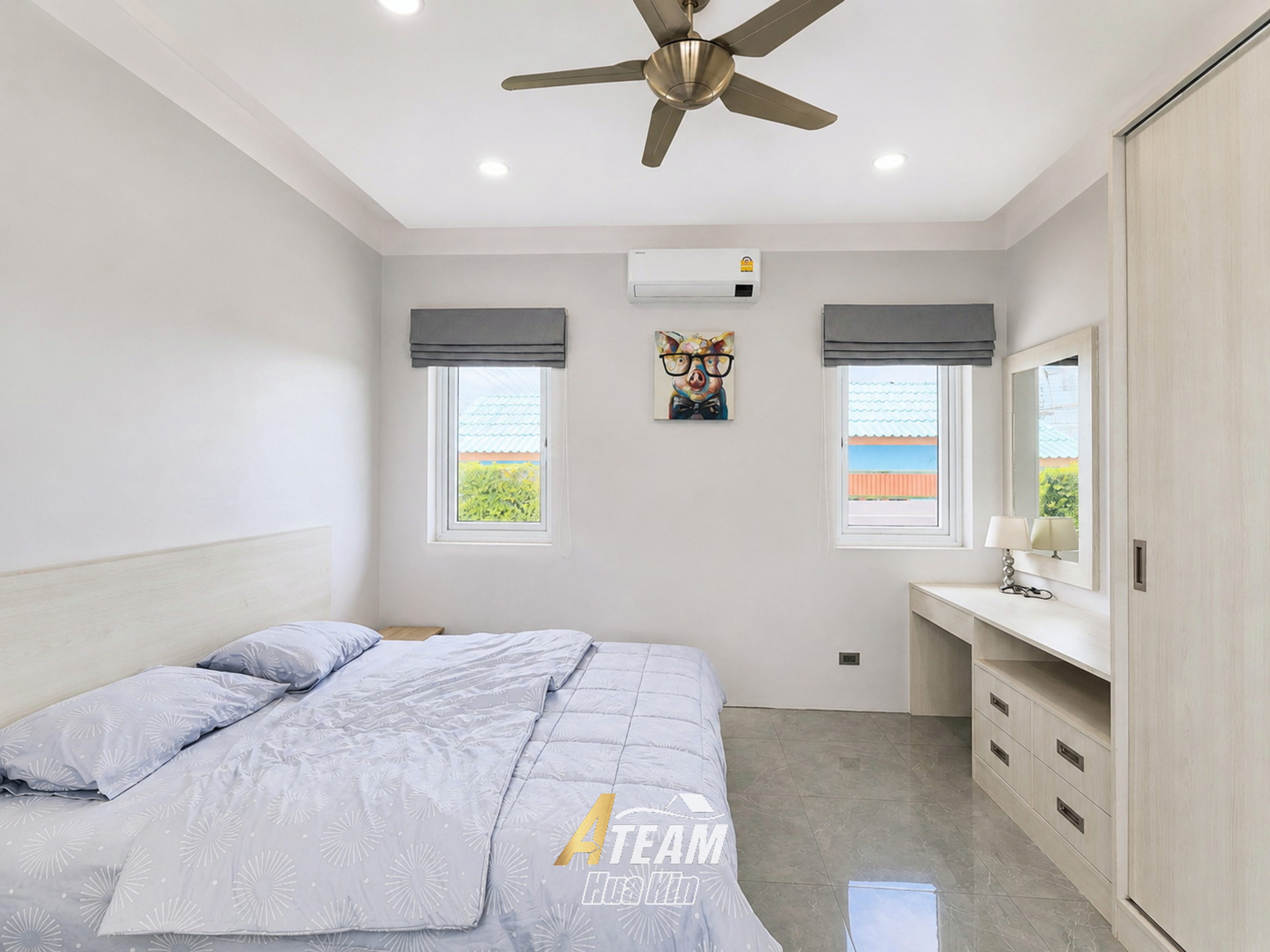 For rent 3 bed pool villa with mountain view Khao Tao, Hua Hin thumbnail 18