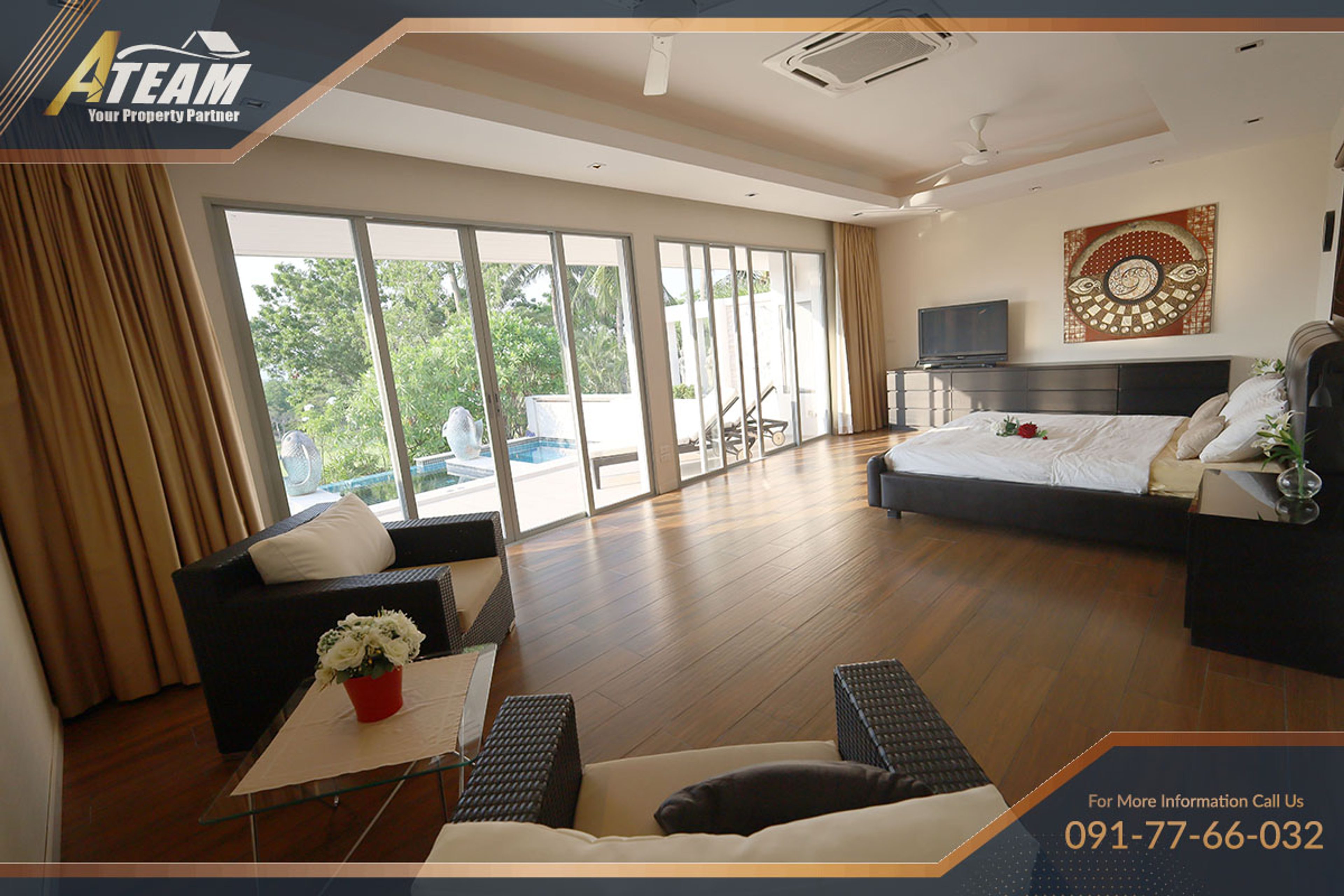 Unique Design  5 Bedroom Villa with stunning  golf view at Palm Hills thumbnail 37