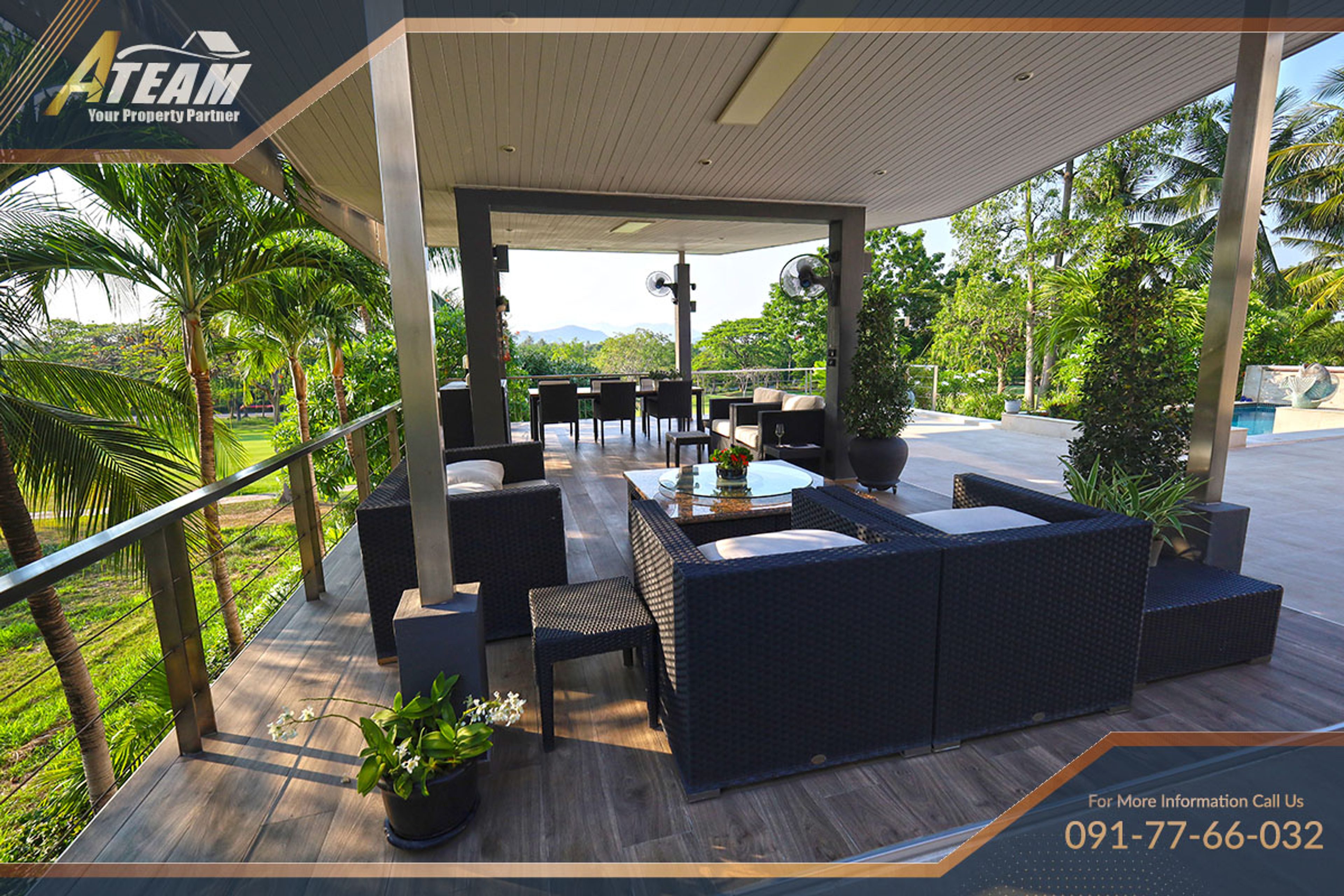 Unique Design  5 Bedroom Villa with stunning  golf view at Palm Hills thumbnail 9