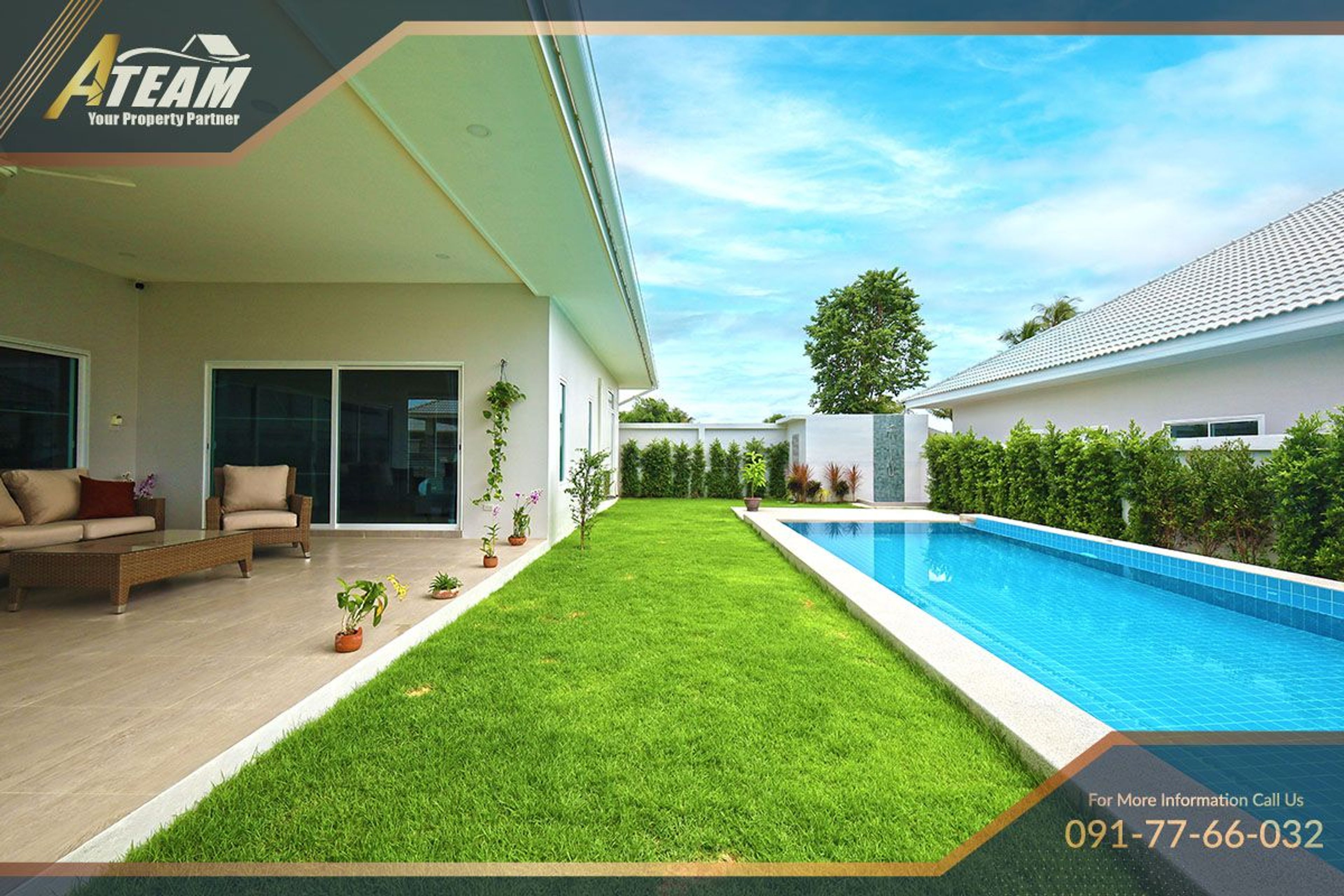For rent 3-Bedroom Pool Villa  – Fully Furnished | Soi 112 thumbnail 5