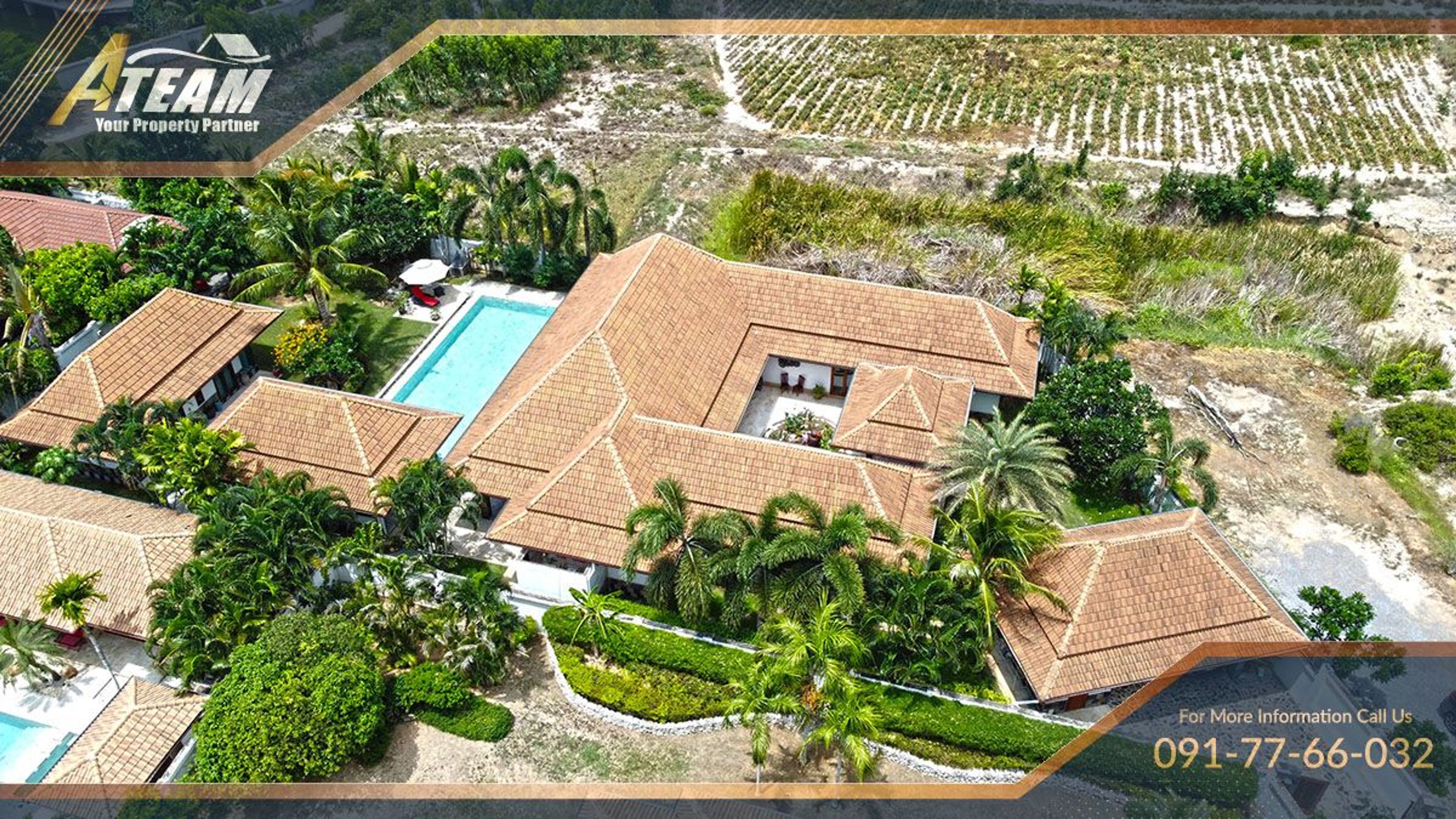 Luxury Pool Villa For Sale in Hana Village, Pranburi