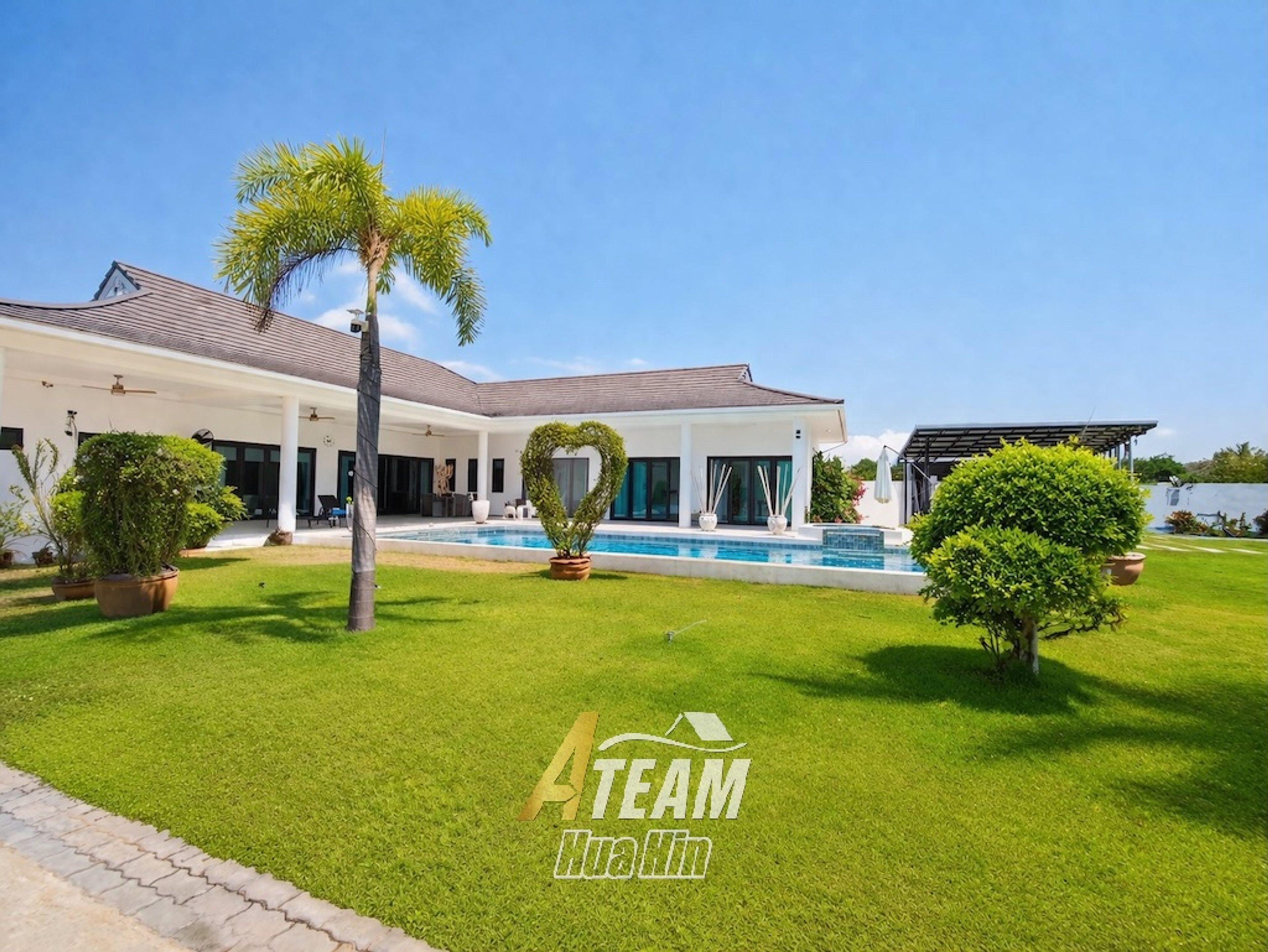 Spacious Standalone Pool Villa on a Corner Plot with Mountain Views