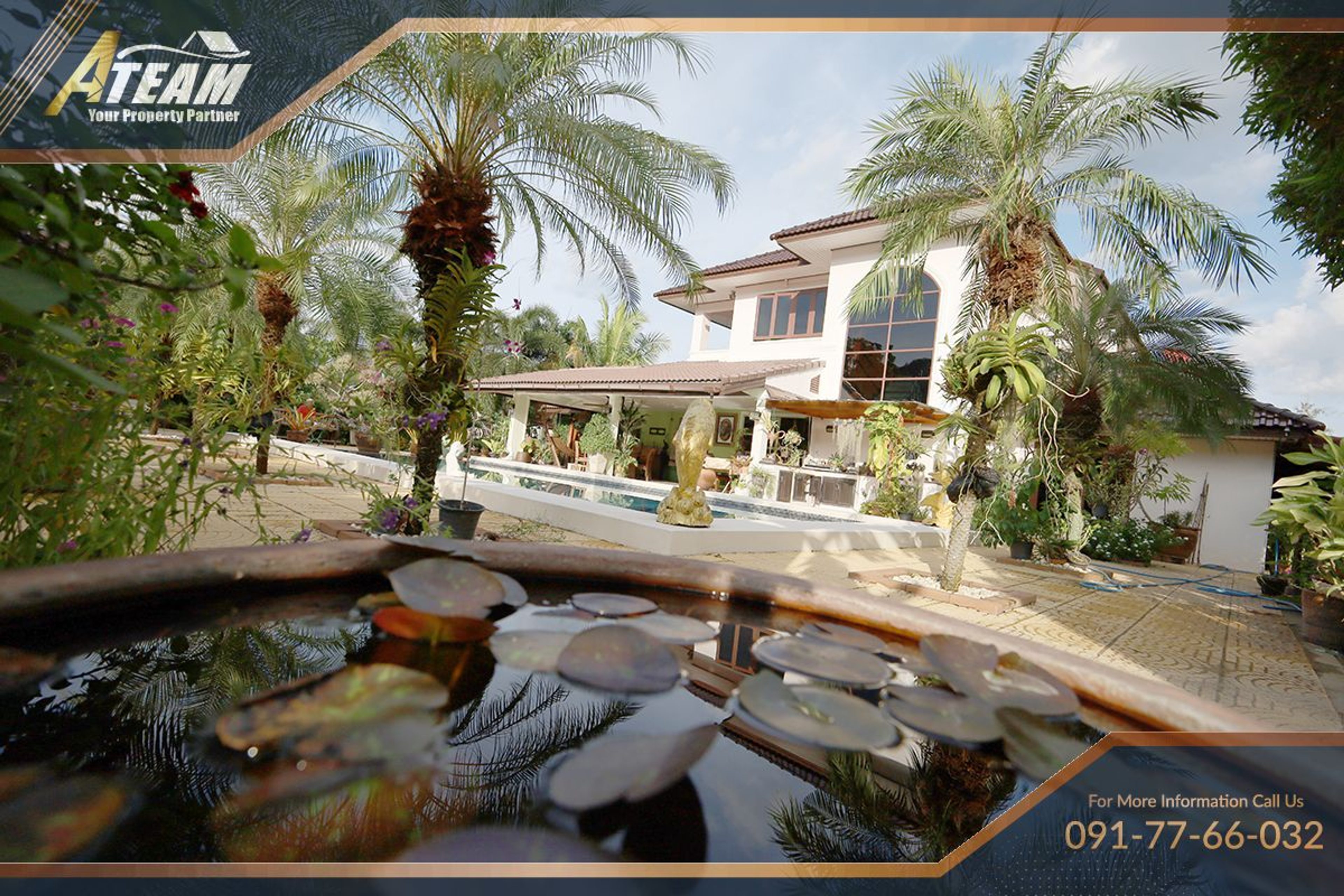 Unique Mansion on 1 Rai with incredible tropical  garden thumbnail 68
