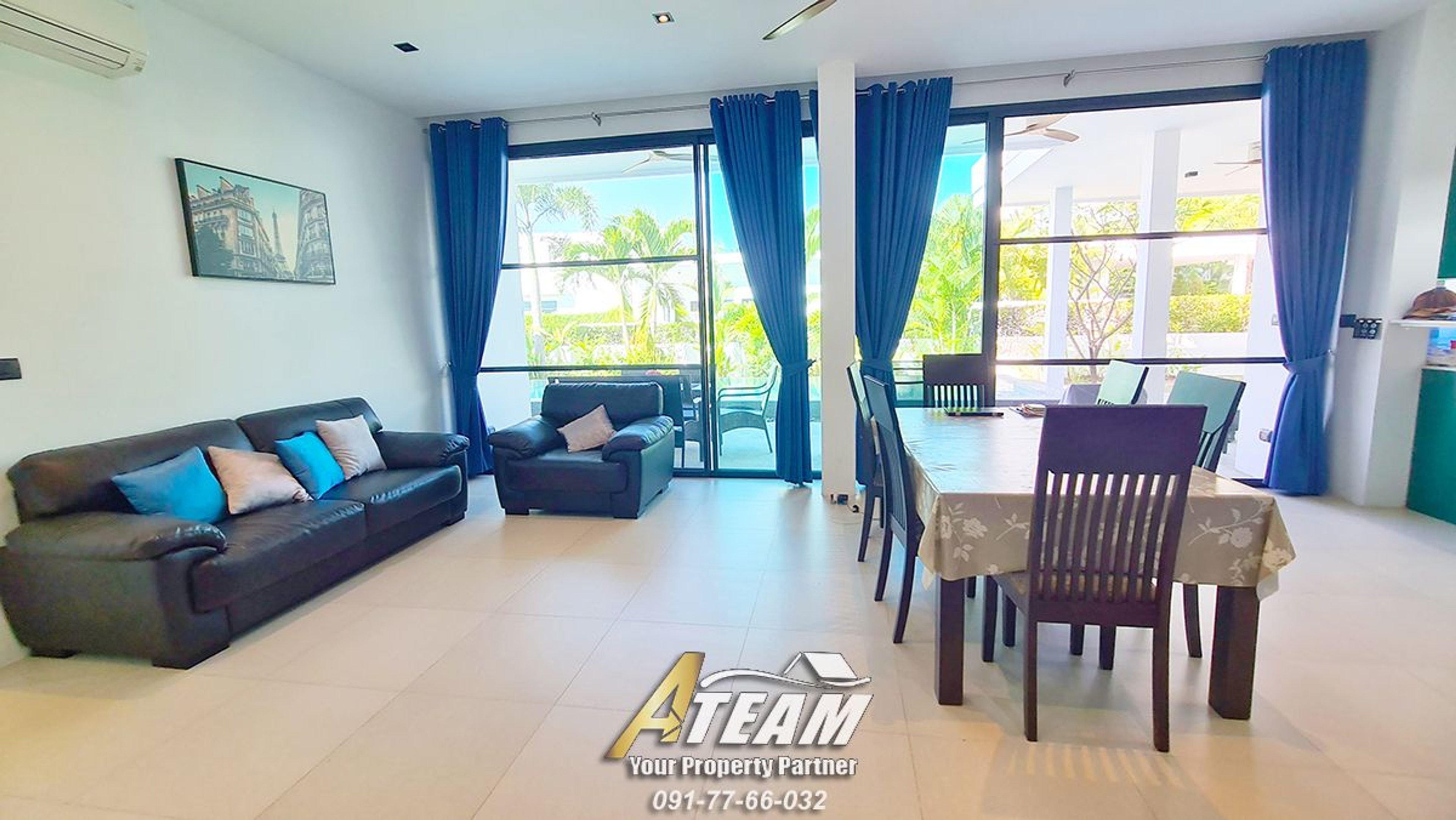 Modern 3 bedroom pool villa In La Lua resort thumbnail 18