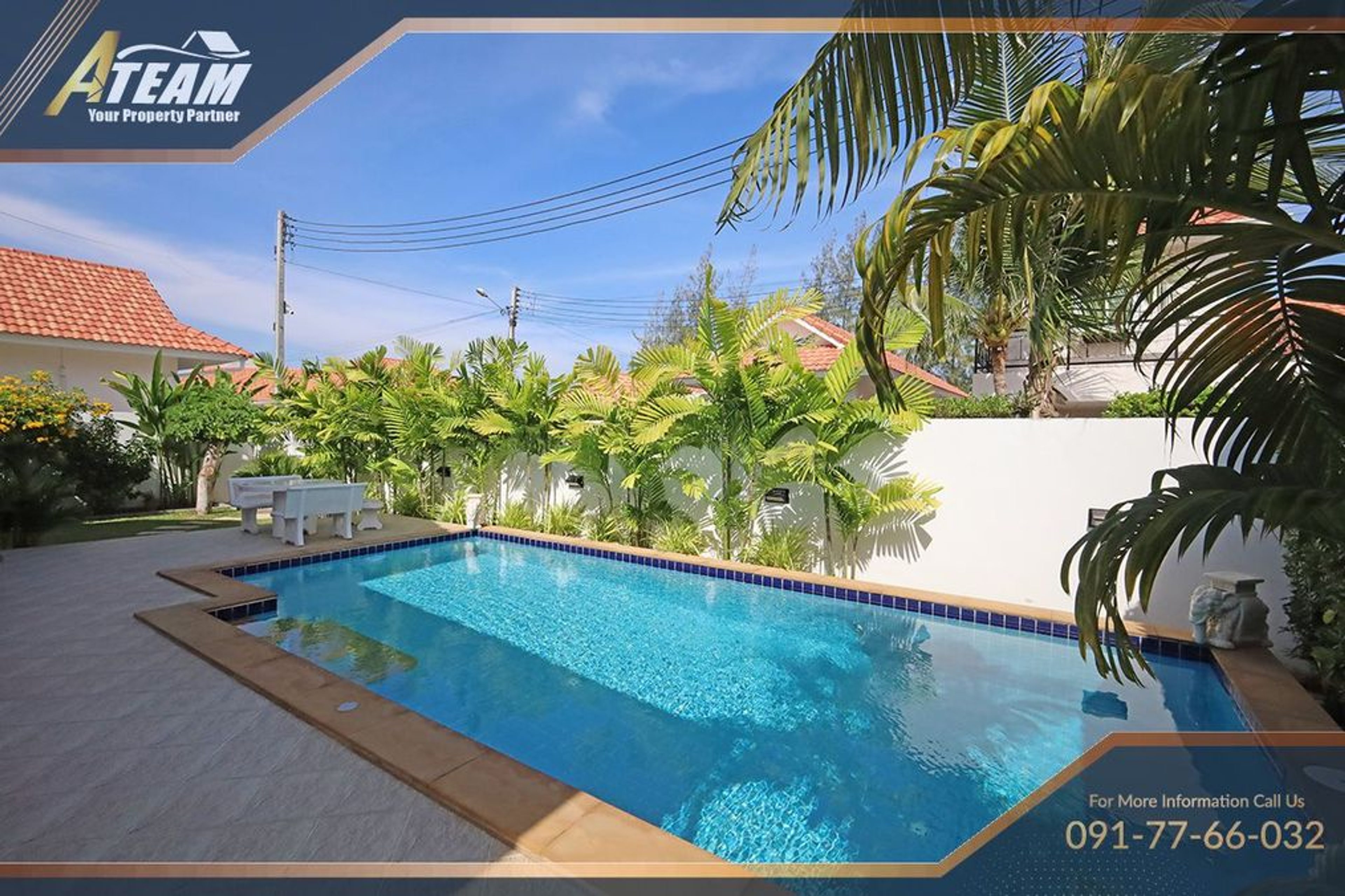 Tropical Poolvilla super close to the golf course thumbnail 3