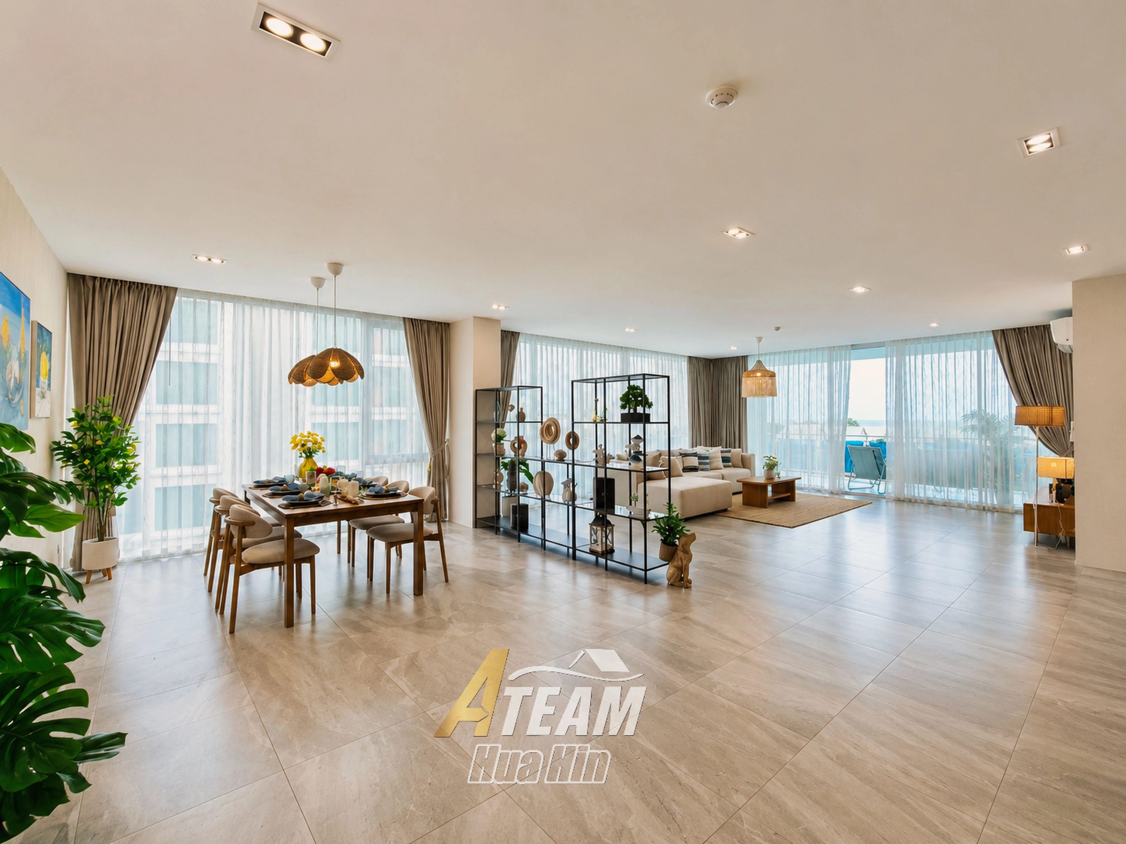 Stylish Sea View Condo with Exceptional Resort-Style Pools in Khao Takiab