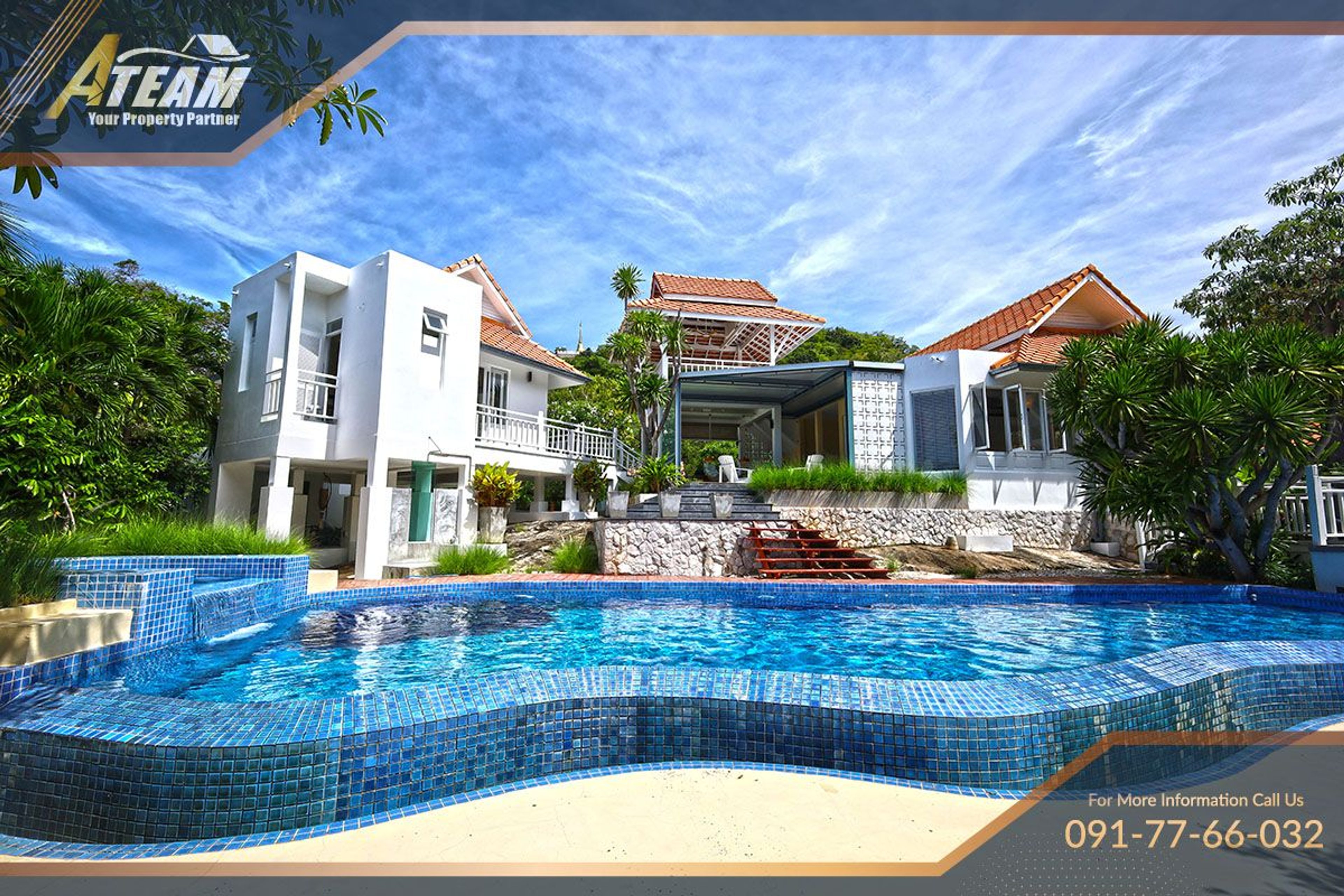4 Bed 6 Bath Pool Villa with Ocean Views at White Lotus 1