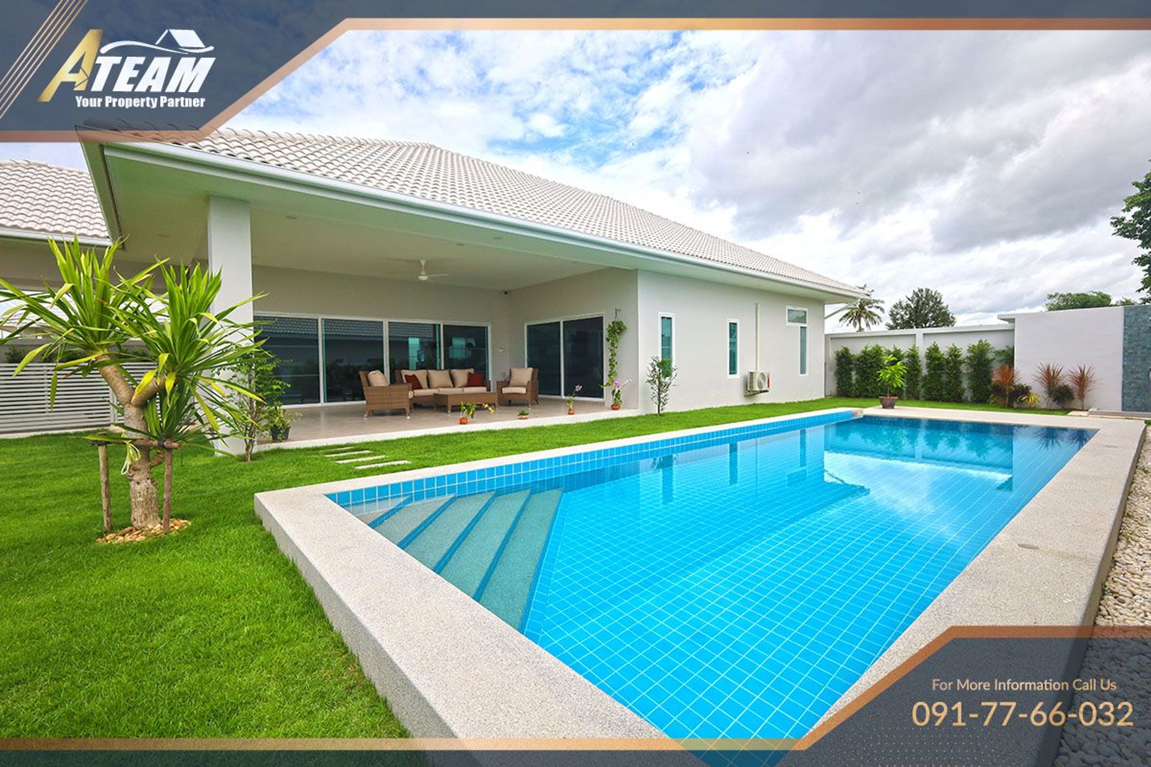For rent 3-Bedroom Pool Villa  – Fully Furnished | Soi 112 thumbnail 2