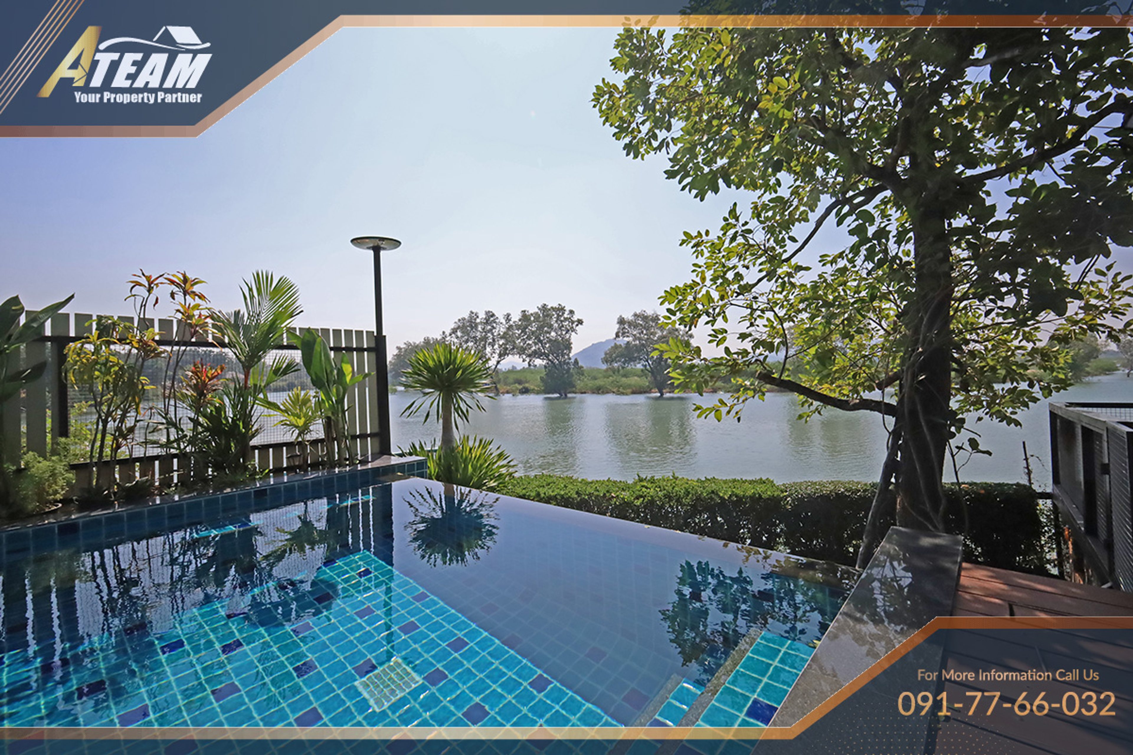 Villa única de 5 quartos com piscina junto ao rio em Pak Nam Pran thumbnail 7