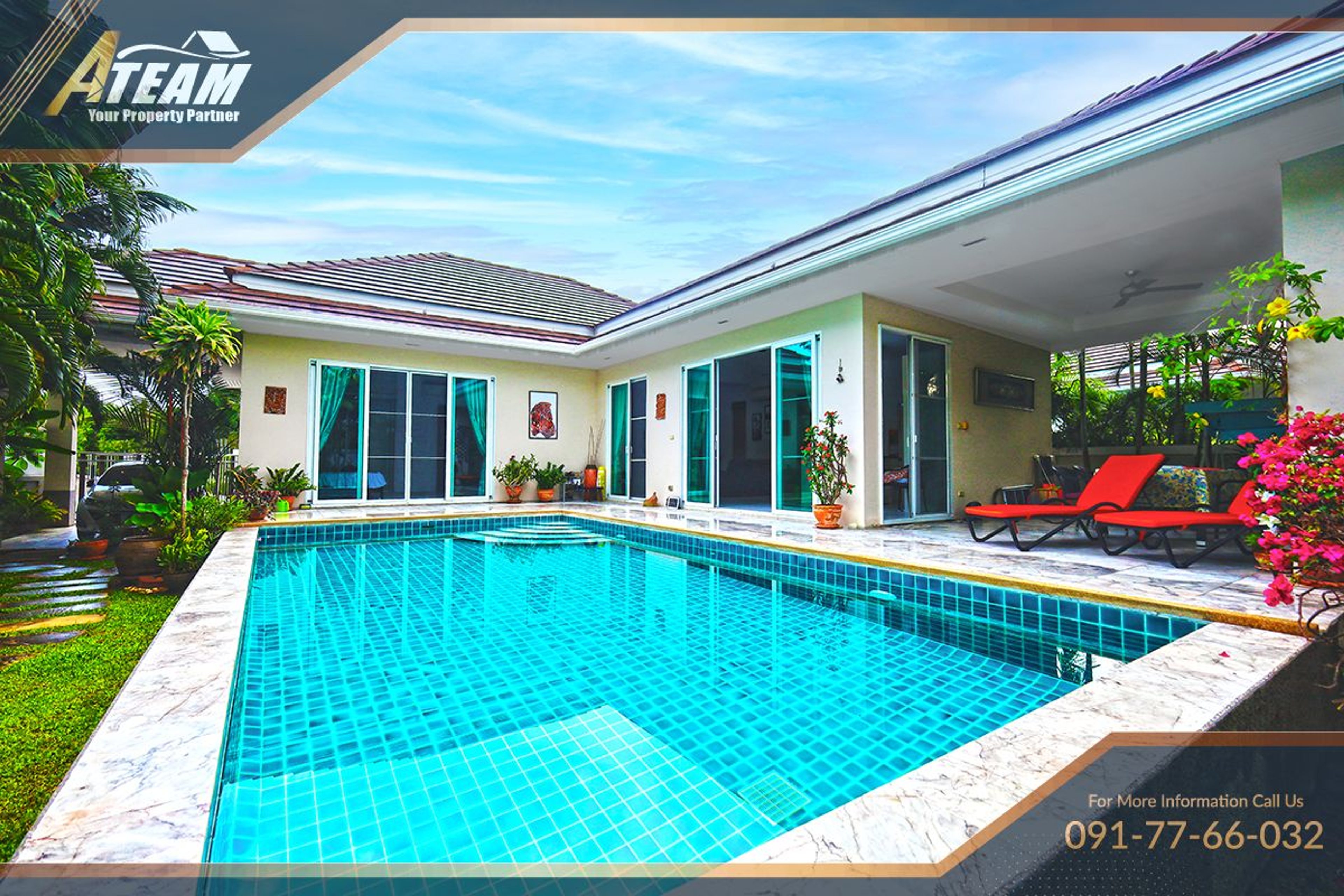 3-Bedroom Pool Villa for Sale – Red Mountain Woodlands Residences, Tha