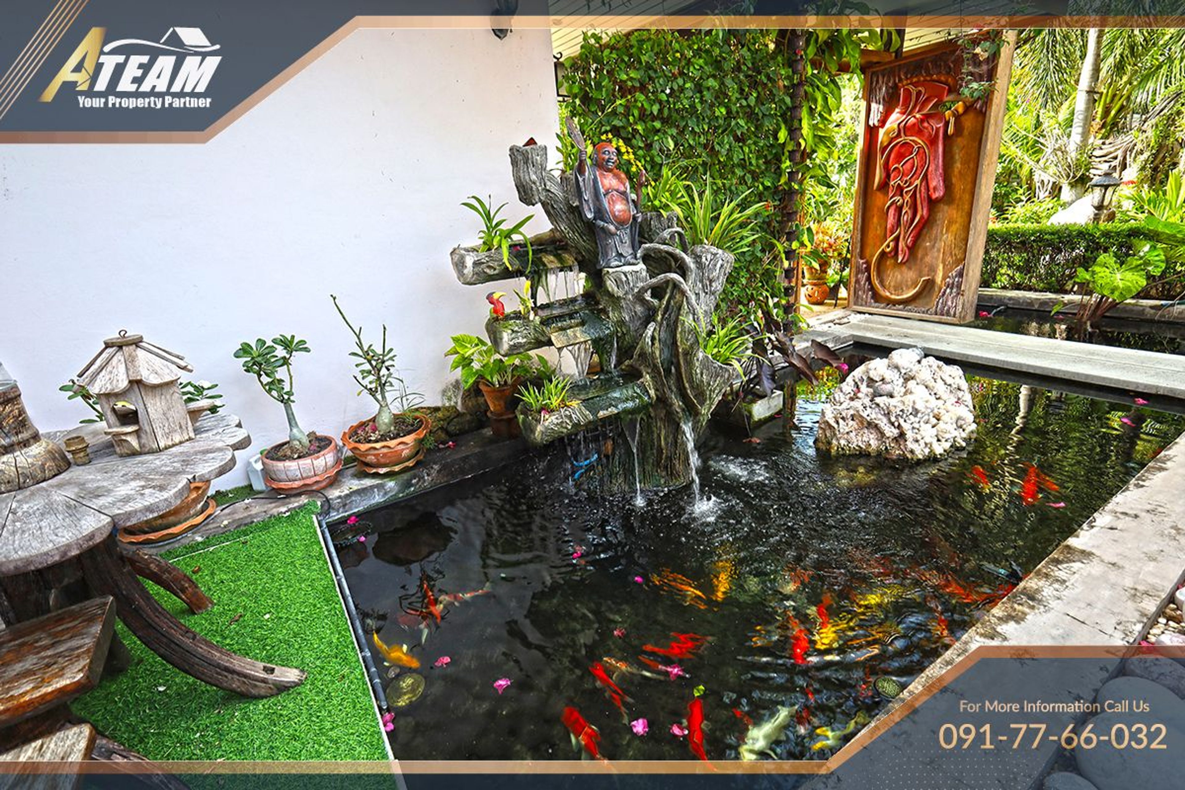 Unique Mansion on 1 Rai with incredible tropical  garden thumbnail 54