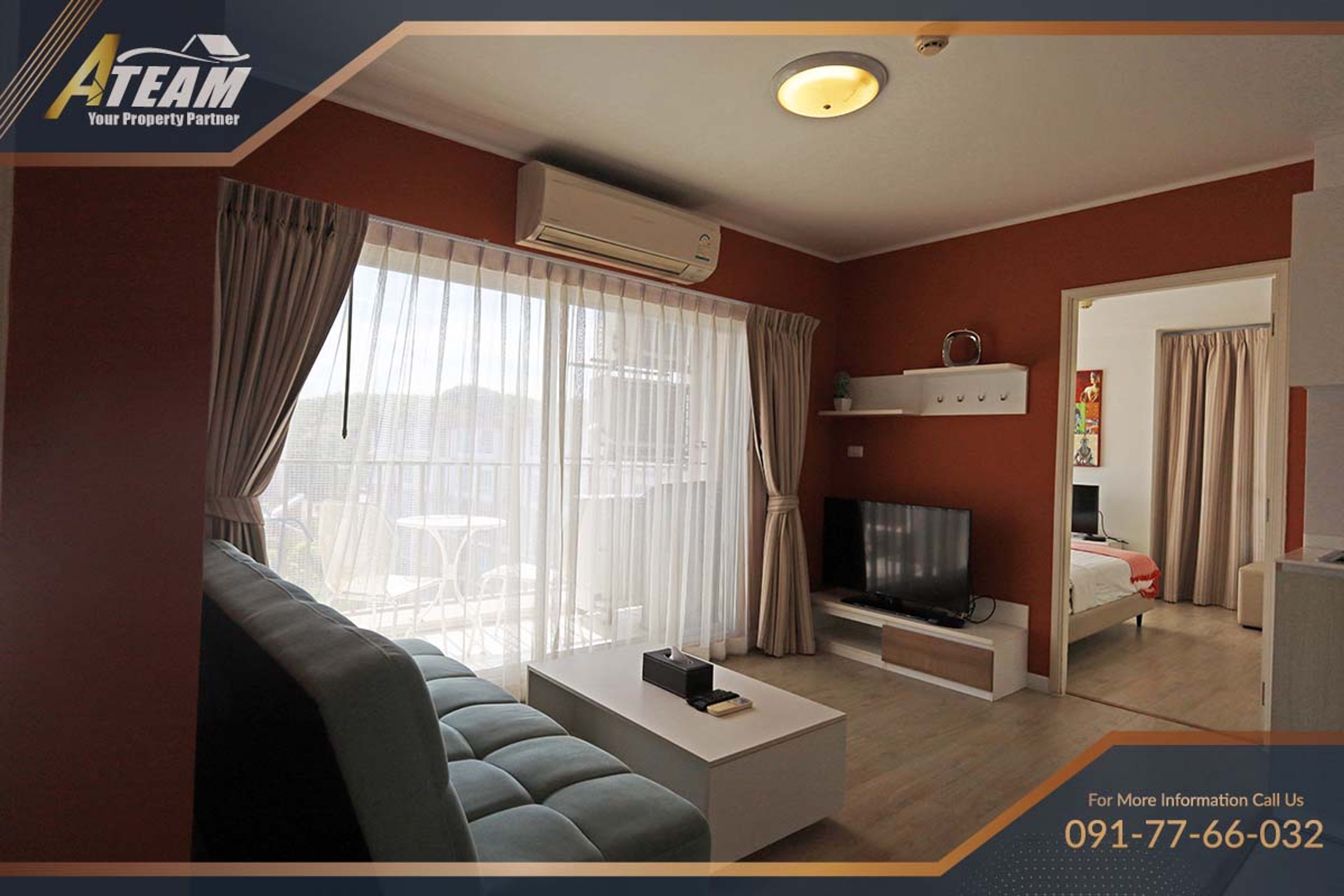 For rent 2 Bedrooom 2 Bathroom Condo at Baan Peang Ploen thumbnail 2