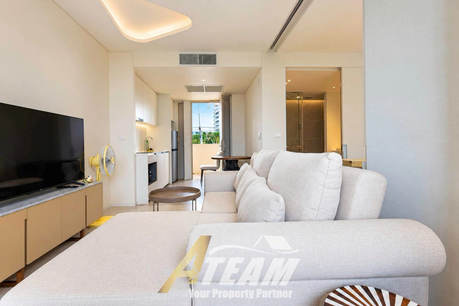 Appartement moderne 1 chambre avec vue sur piscine à louer à la résidence Veranda de Hua Hin