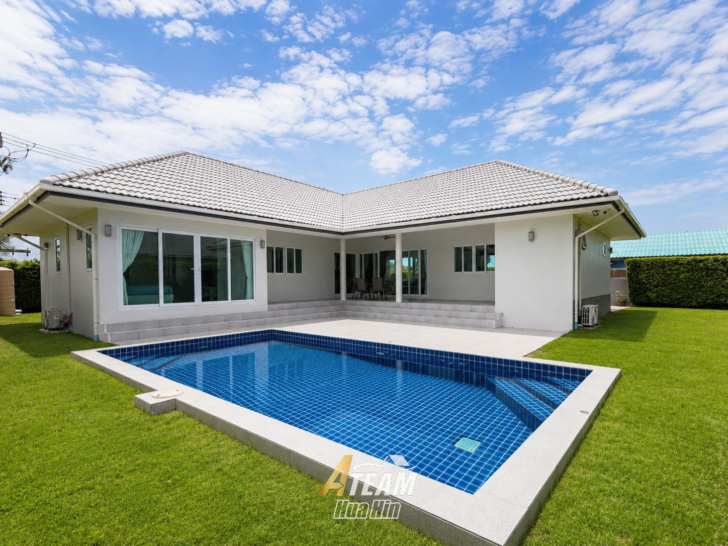 For rent 3 bed pool villa with mountain view Khao Tao, Hua Hin