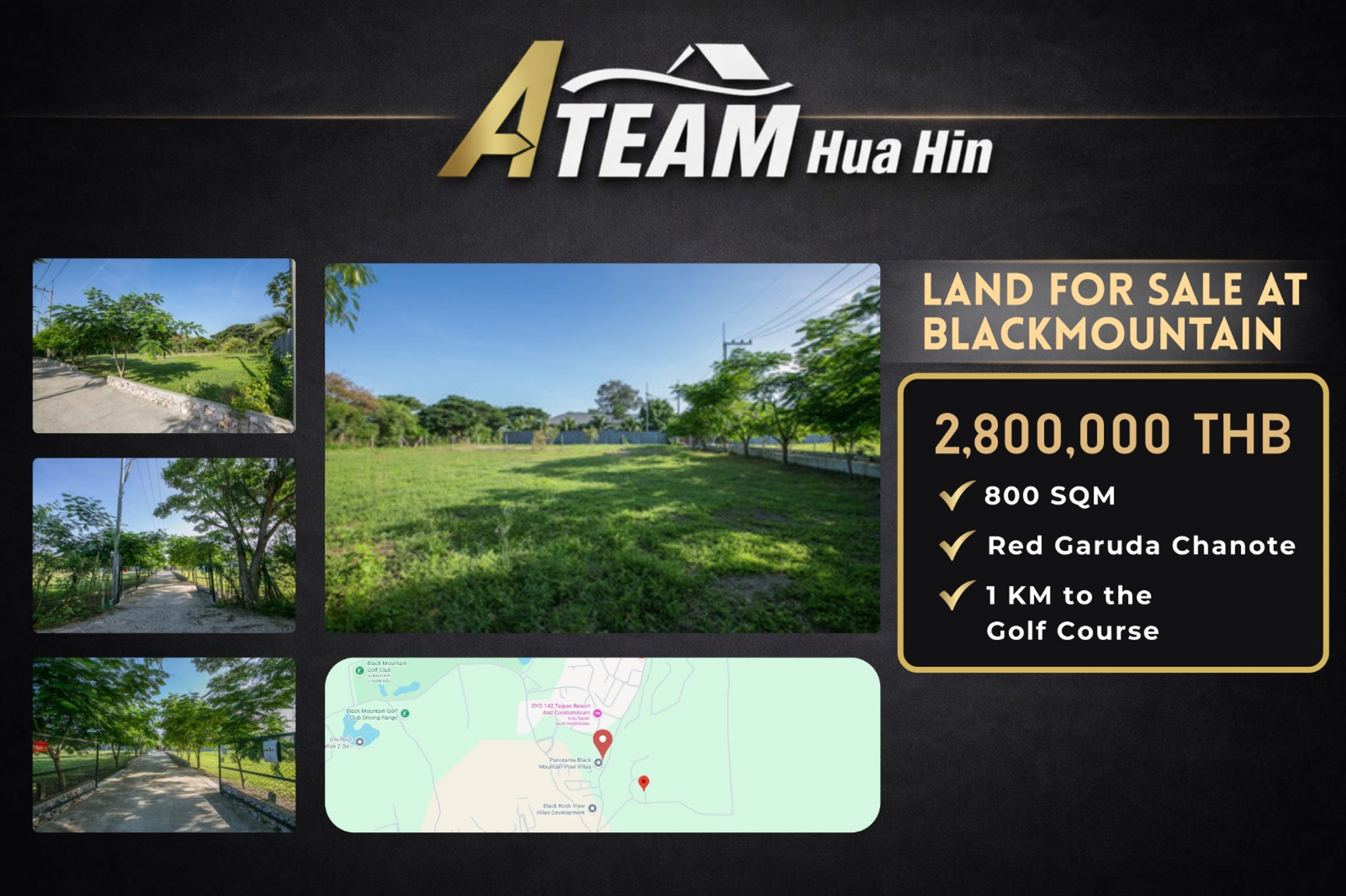 Land for Sale 1km from Black Mountain Golf Course.
