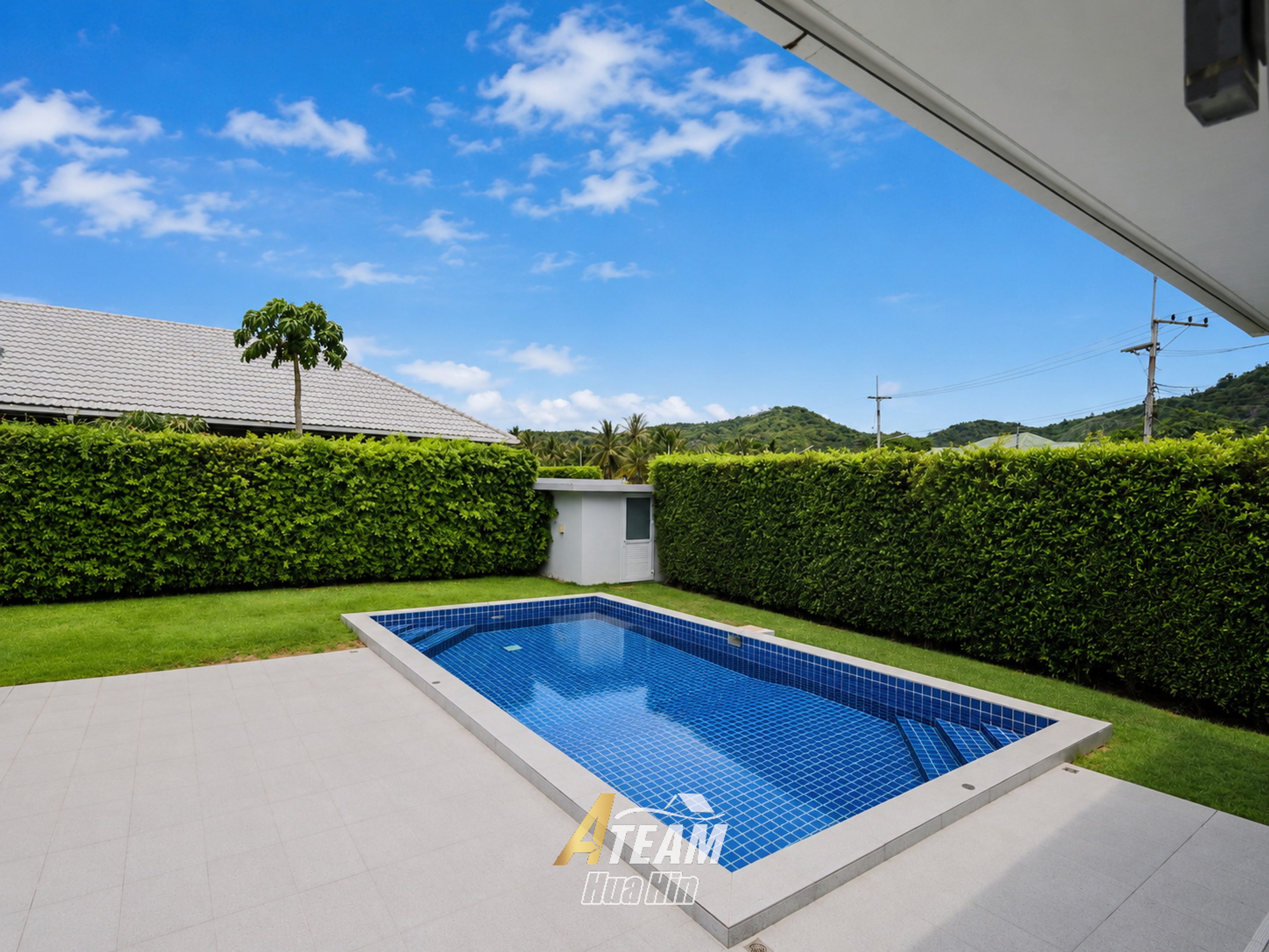 For rent 3 bed pool villa with mountain view Khao Tao, Hua Hin thumbnail 2