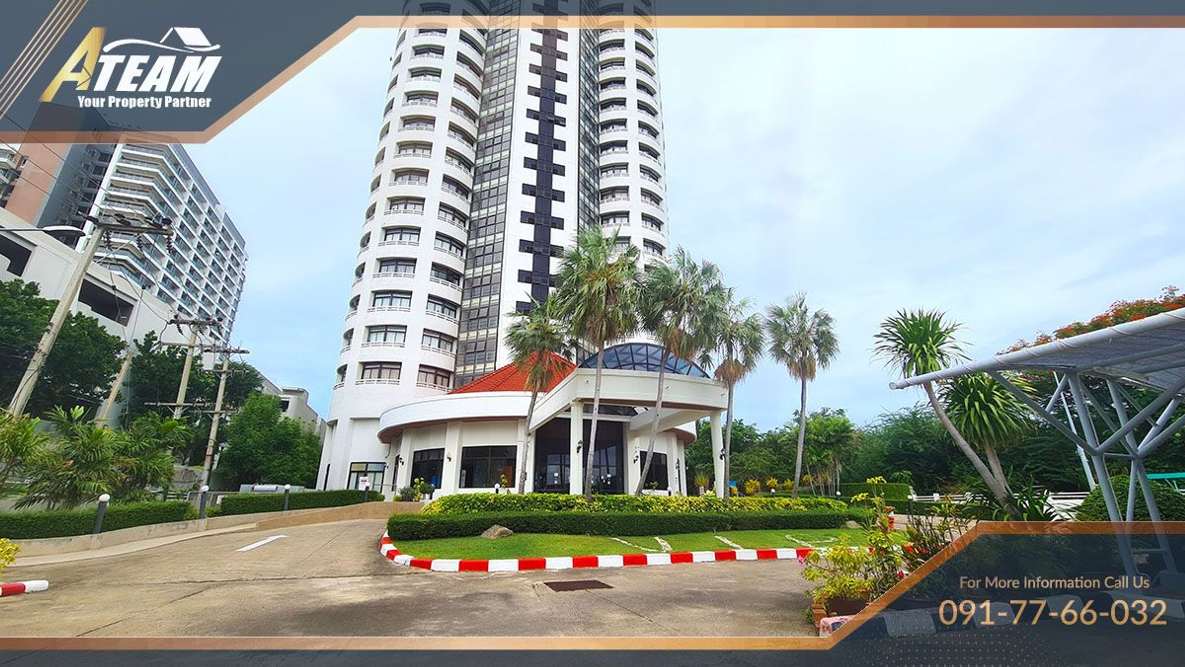 1 Bedroom Beachfront Condo with Seaview in Cha-Am For sale