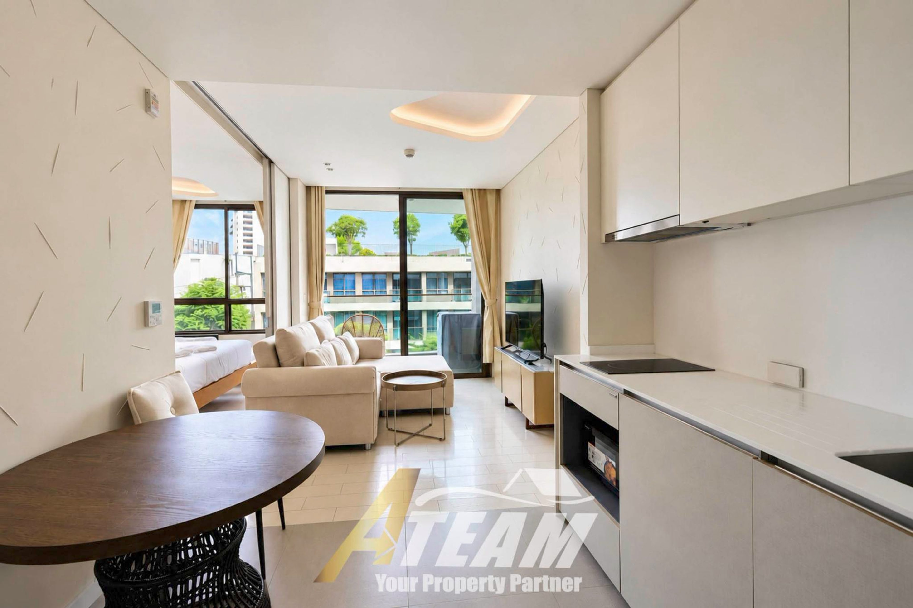 Modern 1-Bedroom Pool View Condo for Rent at Veranda Residence Hua Hin, thumbnail 2