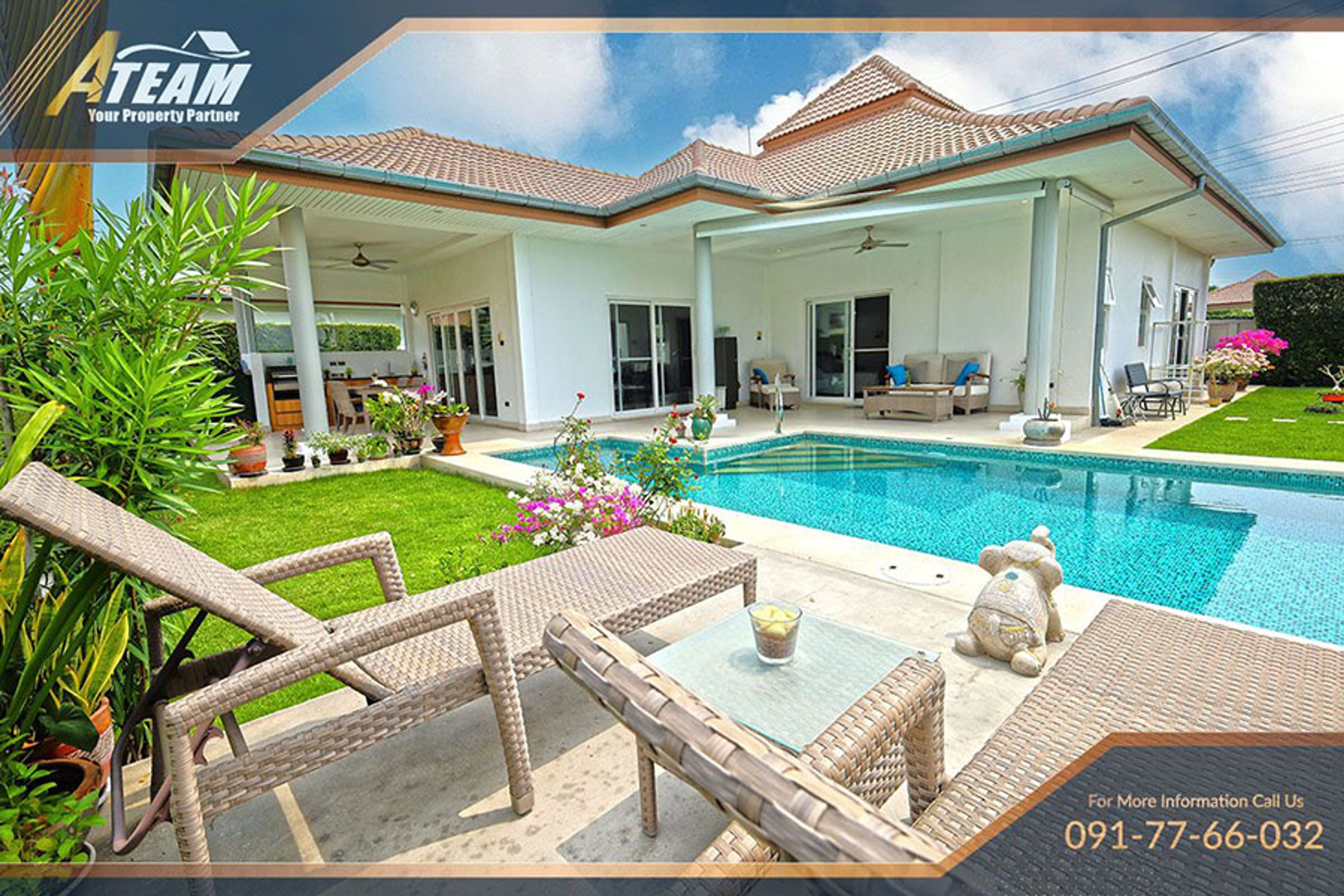 Modern 3-Bedroom Pool Villa for Sale at Mali Prestige