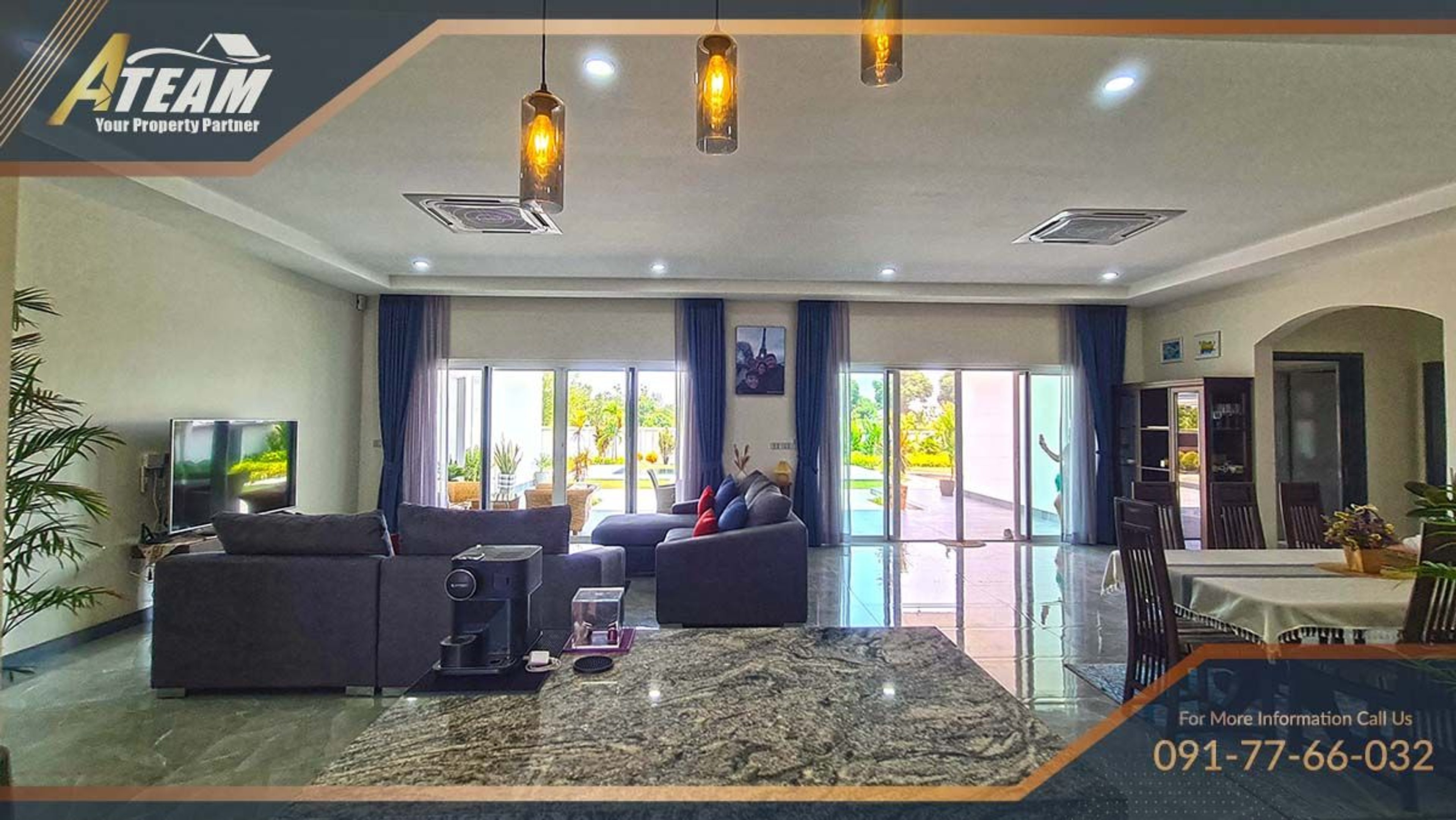 Luxury 5 bedrooms pool villa on 2 rais surrounded by mountains thumbnail 35