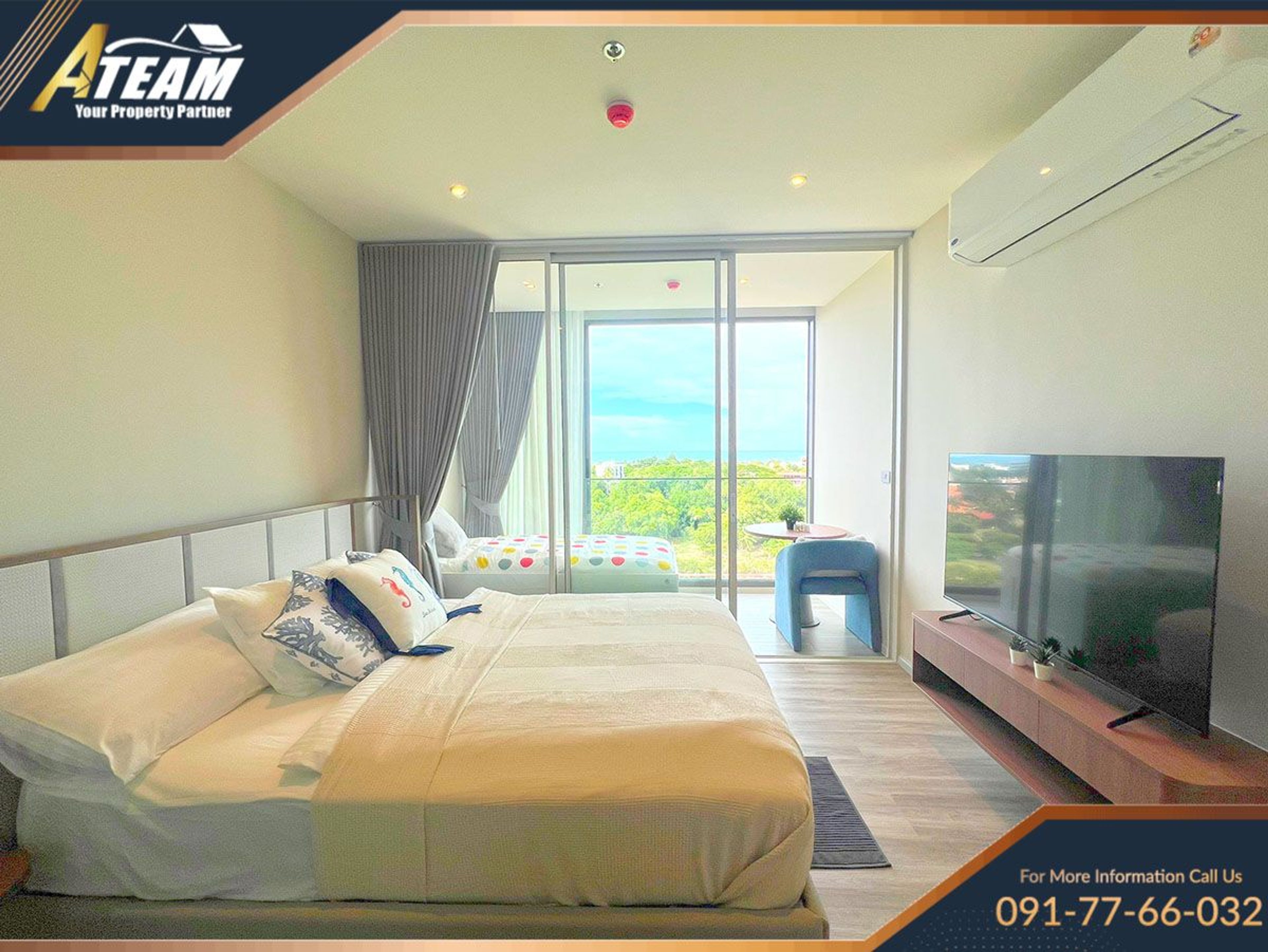 Sea View Condo at Vehha Hua Hin on 10th floor for rent 