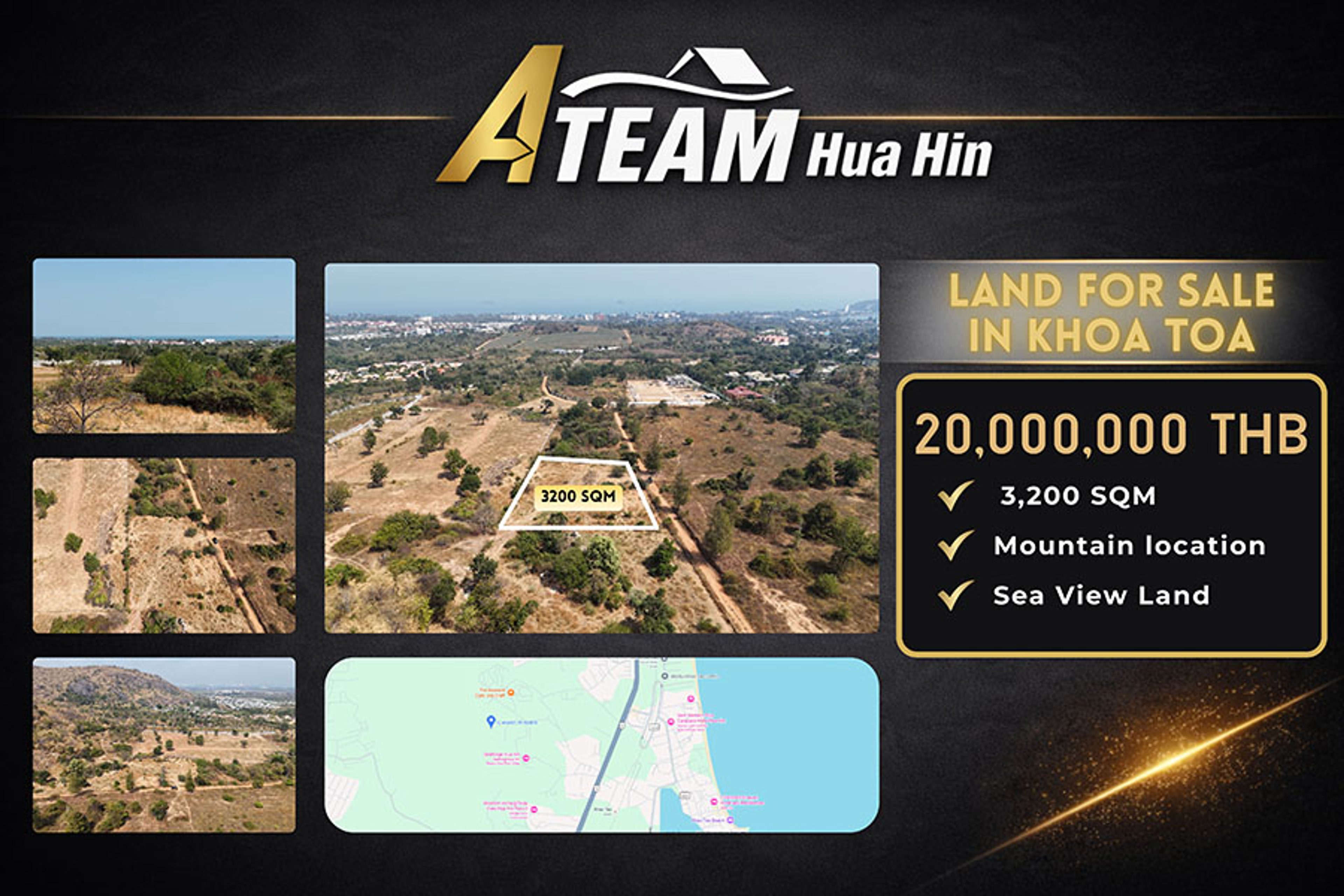 Land for Sale Exceptional 2 Rai Sea View Land in Khao Tao 