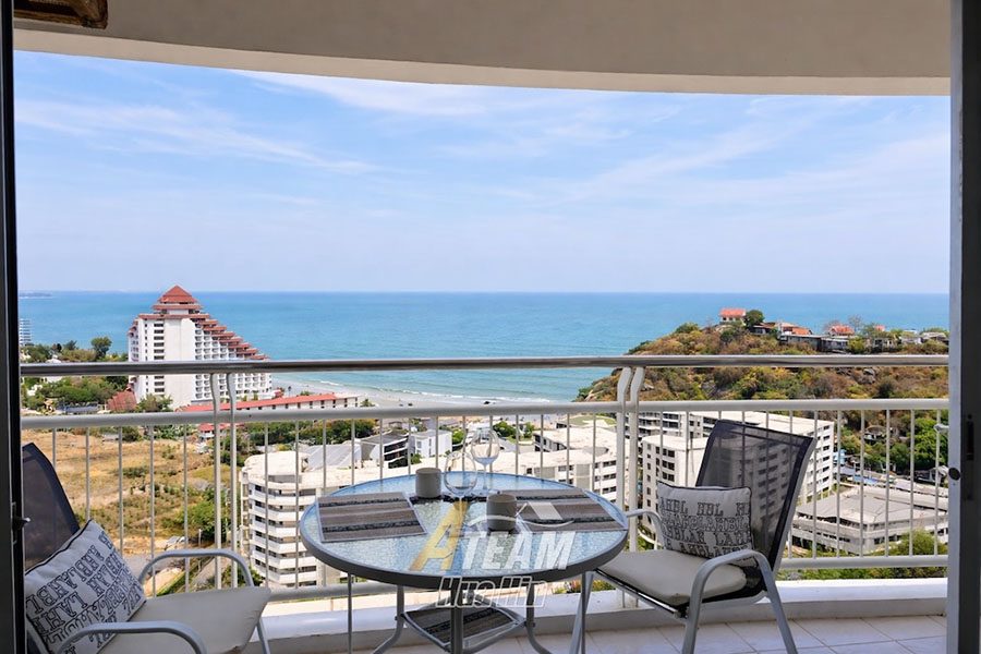 Sea View Studio Condo for Rent – Jamjuree Condo, Hua Hin