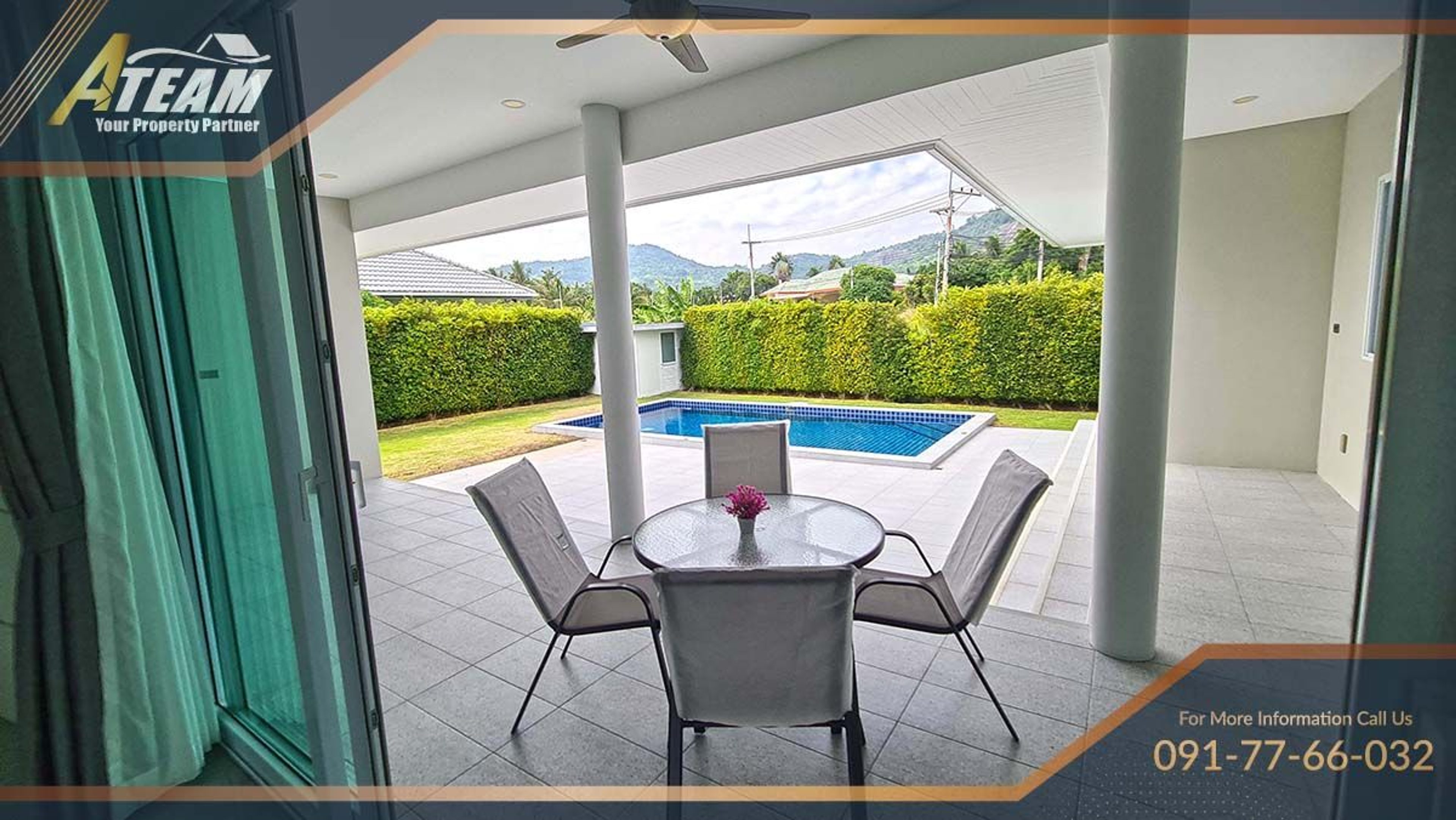 3 bed pool villa with mountain view Khao Tao, Hua Hin