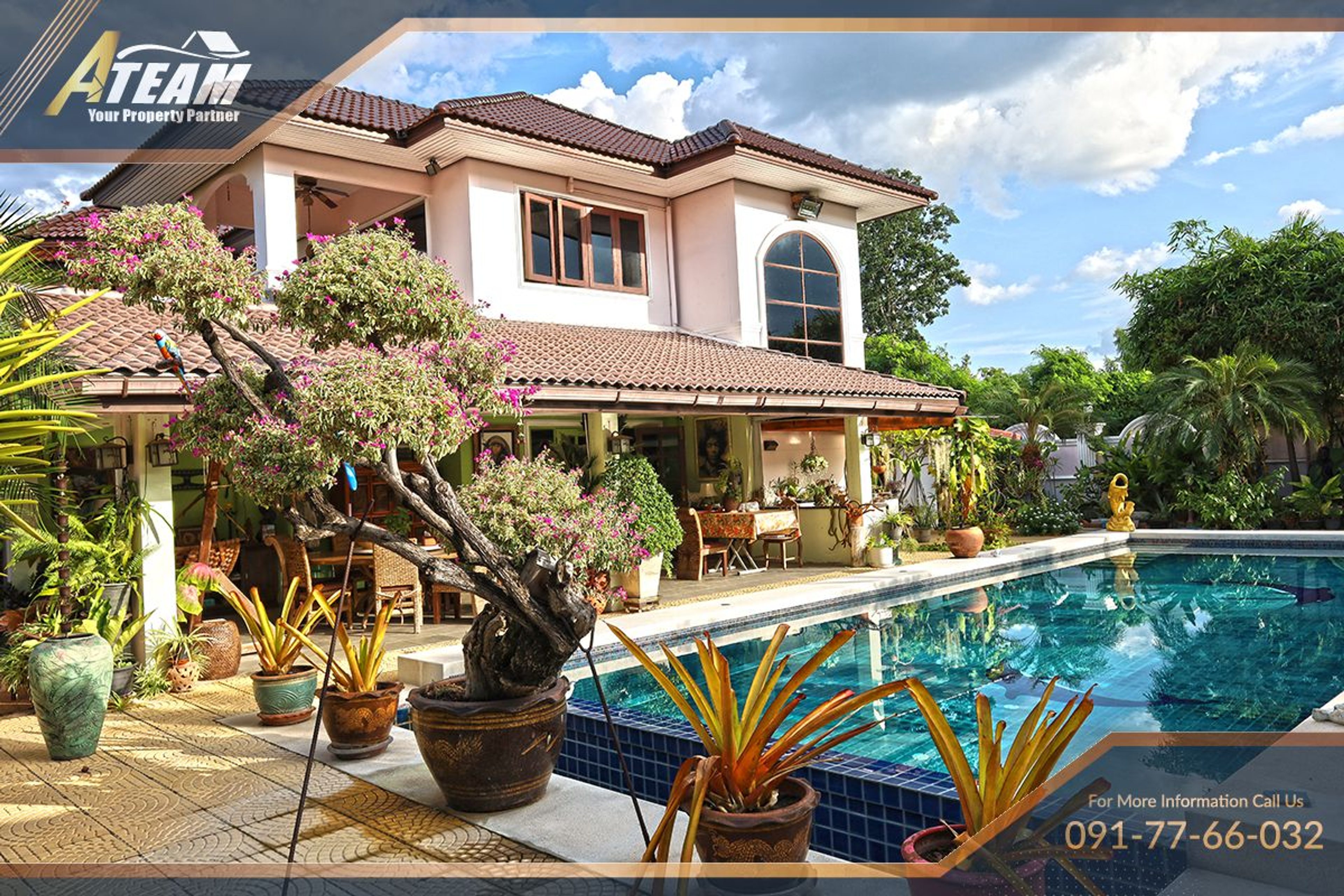 Unique Mansion on 1 Rai with incredible tropical  garden thumbnail 75
