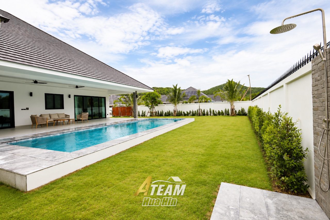 Brand New Luxury 3 Pool Villa at The Clouds 3 with large plot and full solar