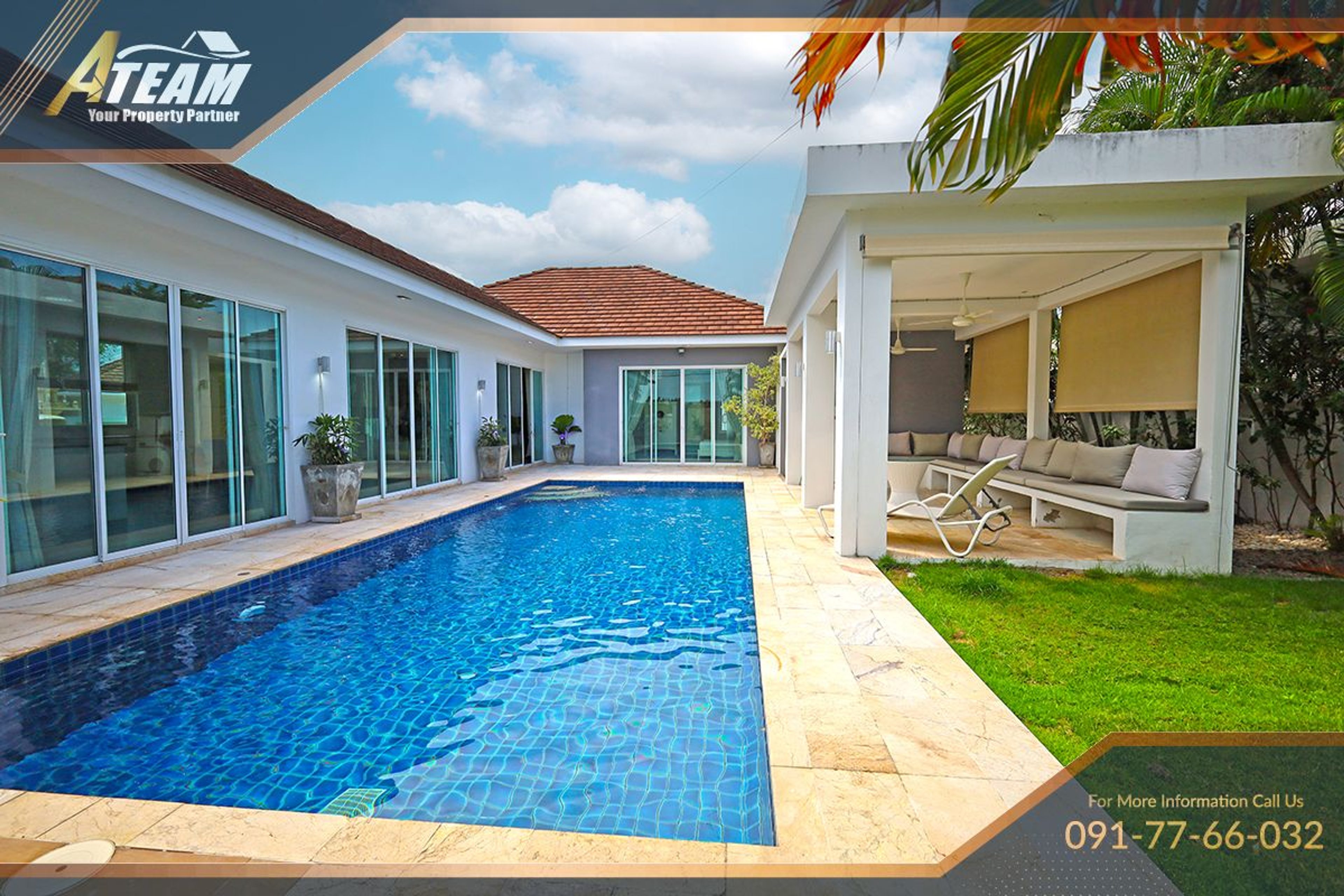 Modern 3-Bedroom Pool Villa with Mountain Views – White Stone Villas, thumbnail 2
