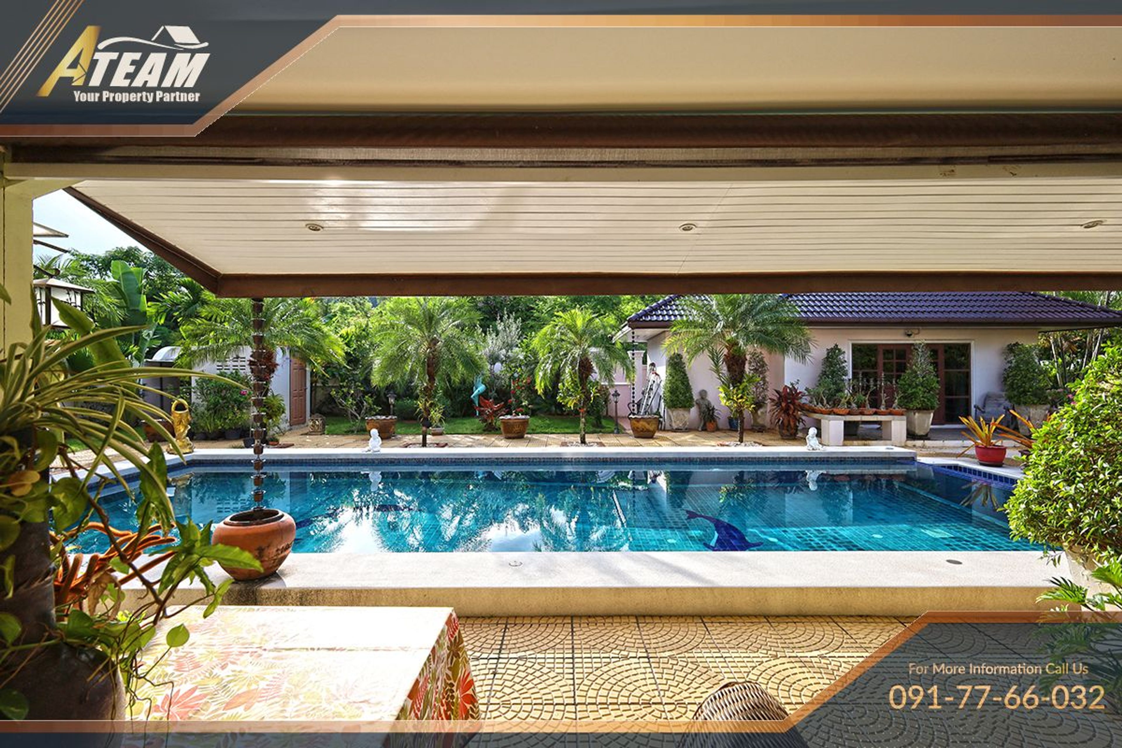 Unique Mansion on 1 Rai with incredible tropical  garden thumbnail 61