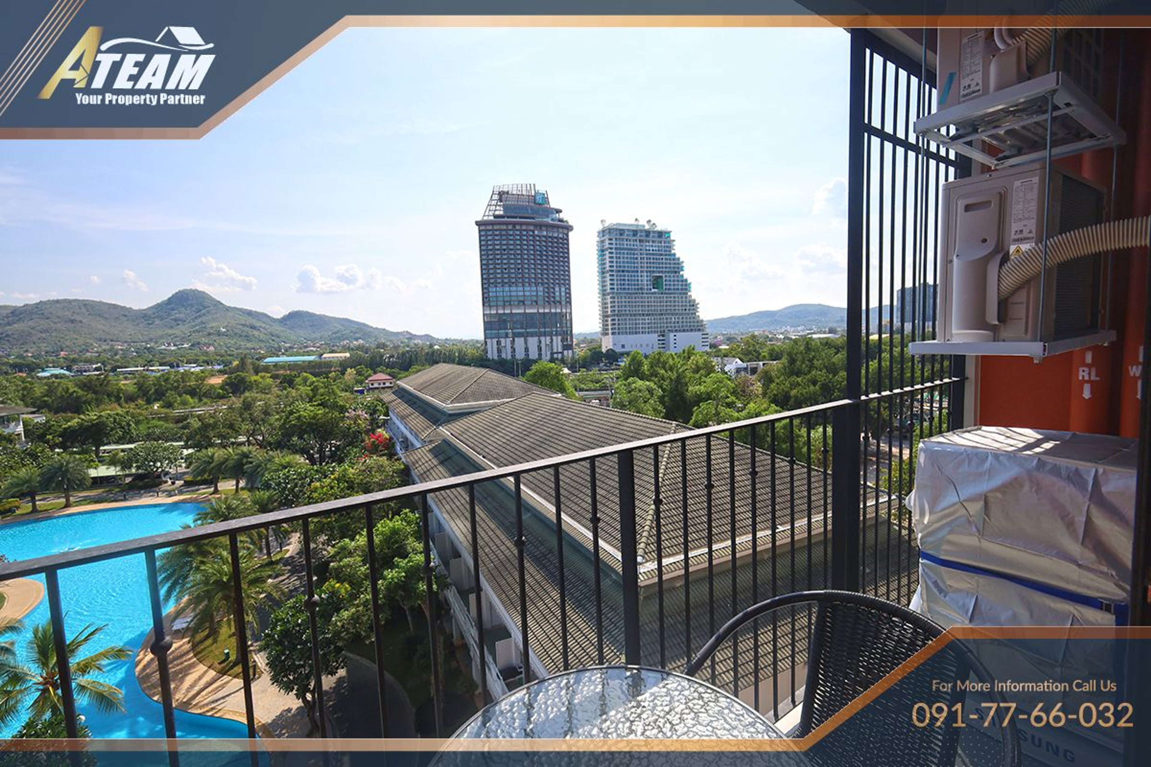Best view top floor exlusive 1 bedroom in Cabanas Hua hin thumbnail 14