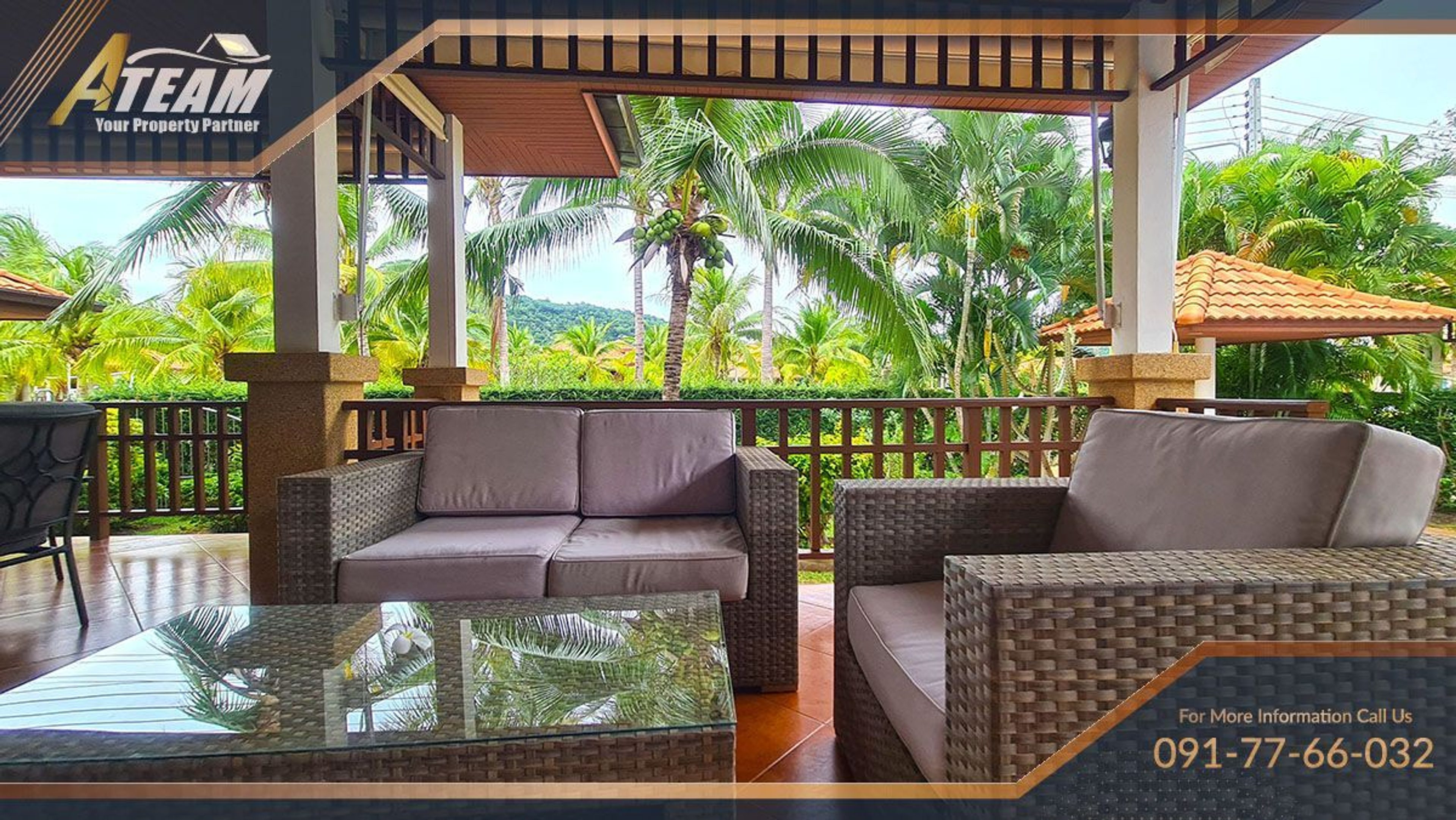 Charming house for sale overlooking the Khao Tao Mountains  thumbnail 3